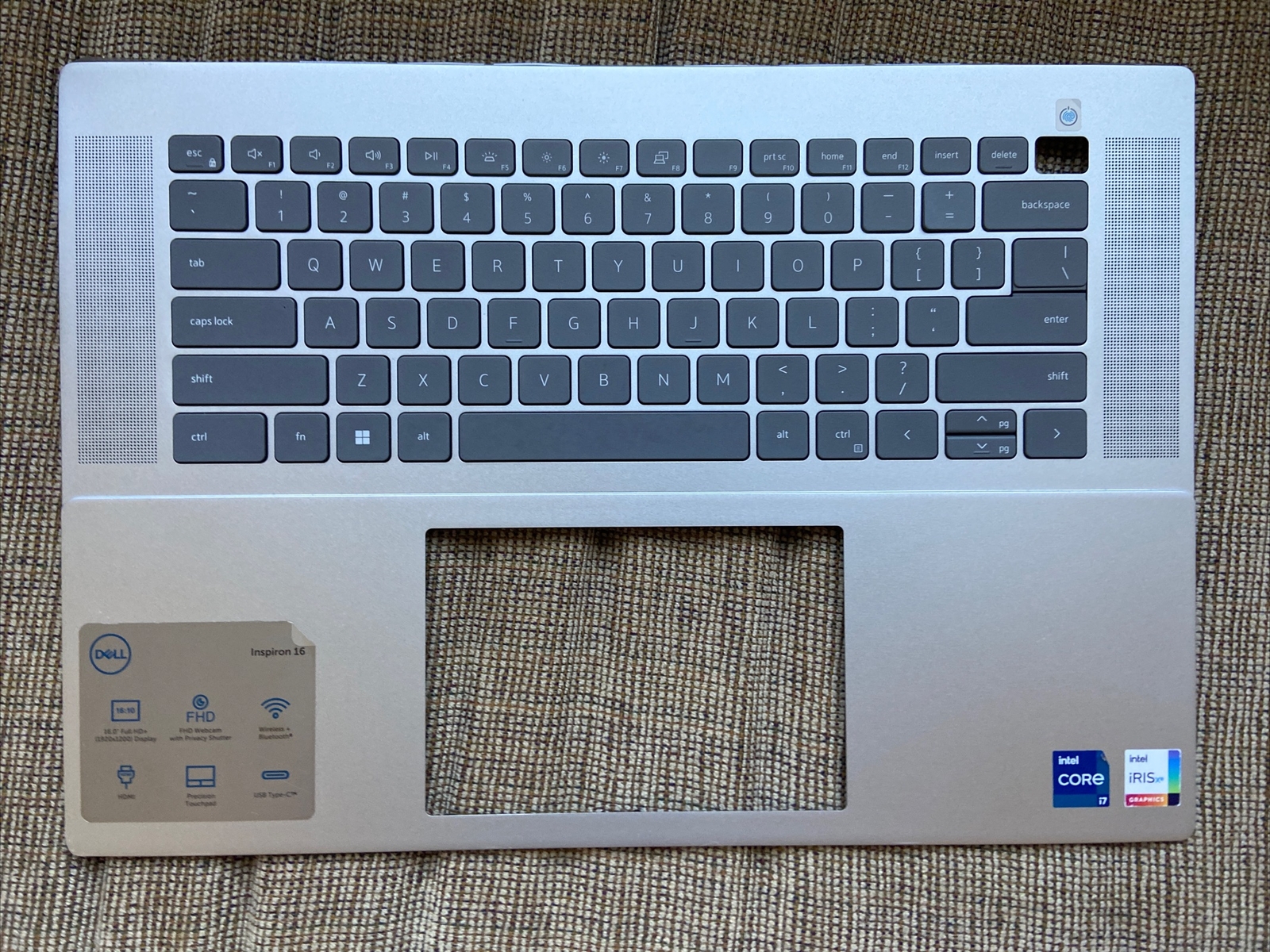 Dell Inspiron 16 5625 5620 Palmrest Bcl Kbd 0HJ5PC B71 Small Dent Corner