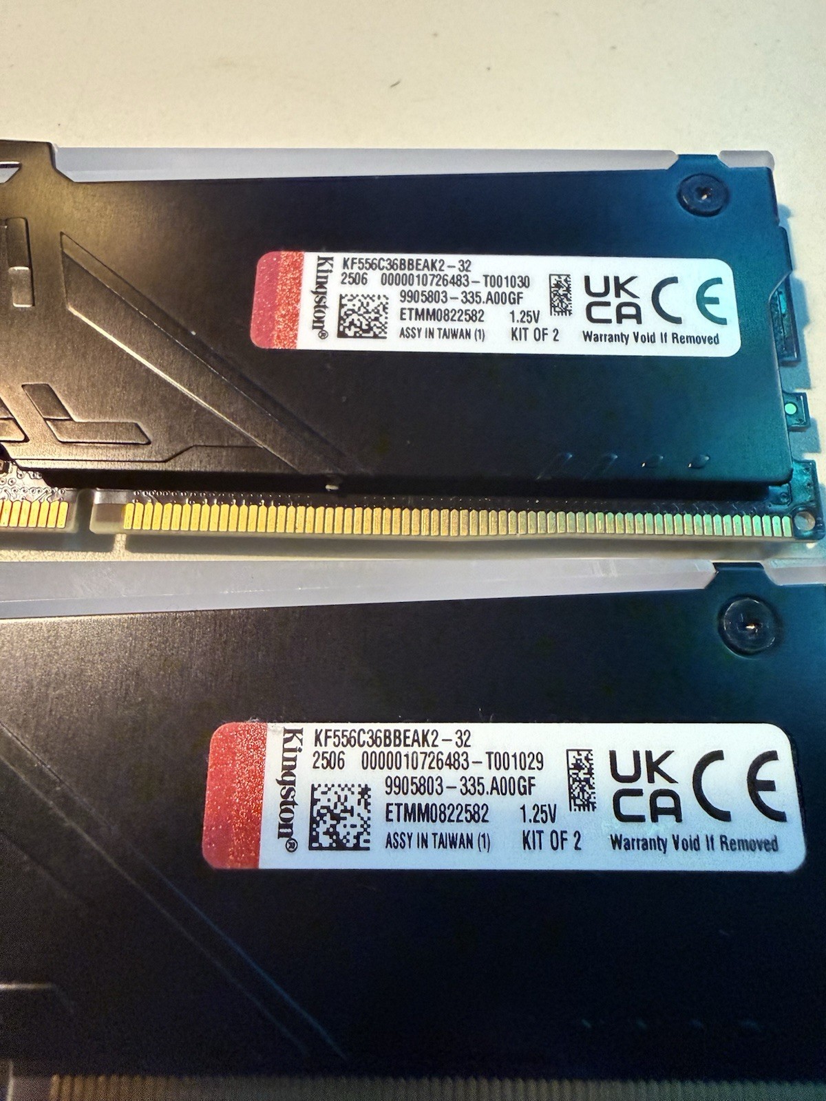 Kingston Fury Beast DDR5 RGB 32GB (2x16gb) 5200 MT/S KF556C36BBEAK-32