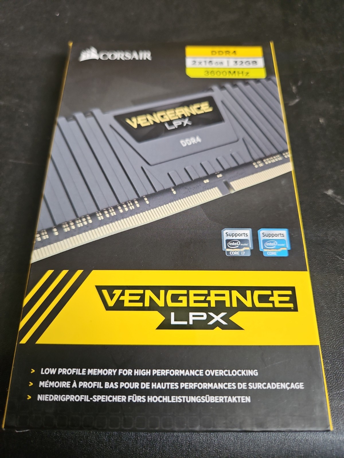 Corsair Vengeance LPX 16GB (2 x 8GB) PC4-28800 (DDR4-3600) Memory…