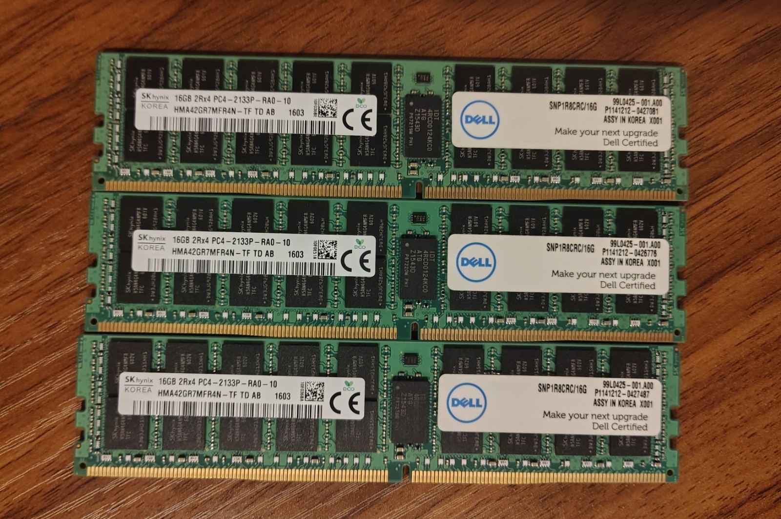 (3x16GB) Sk Hynix DDR4 2133P ECC Working Server Memory