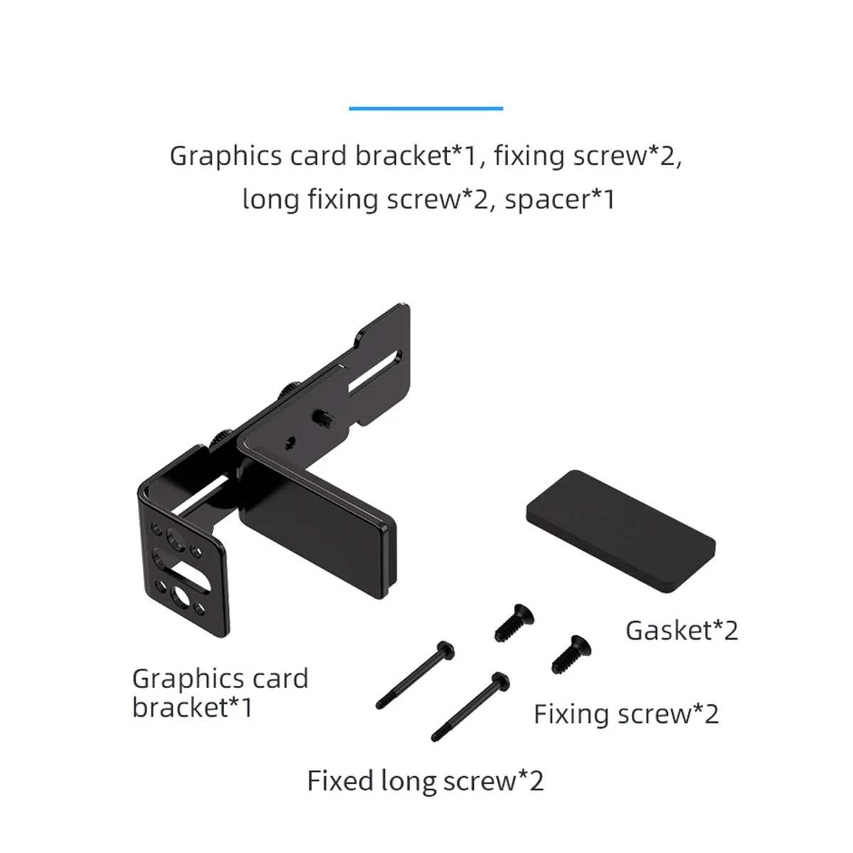 Adjustable GPU Card Holder Metal Graphics Card Bracket for Desktop PC Accessory