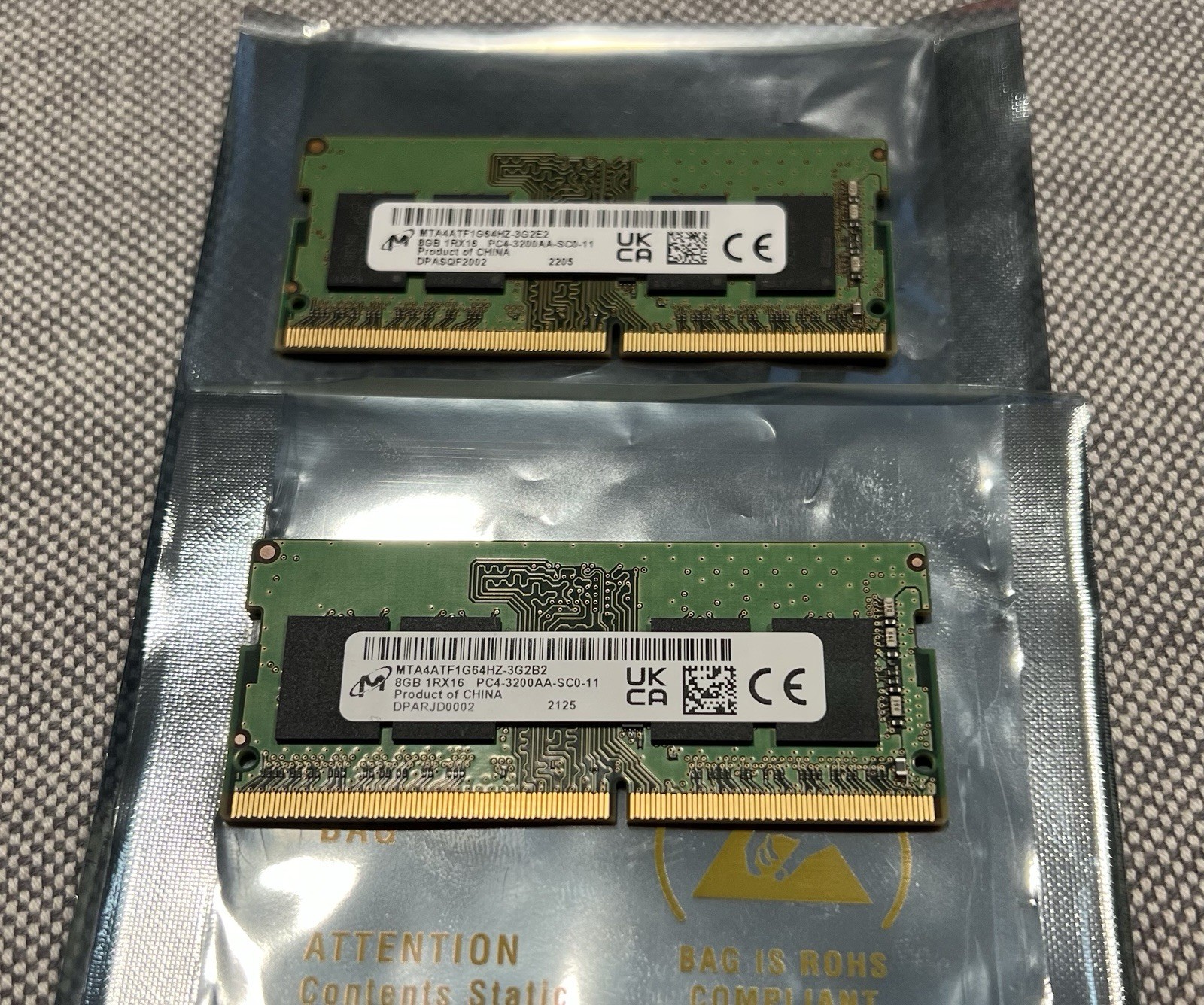 Micron 8GB 1Rx16 PC4-3200AA-SC0-11 Laptop Memory Module