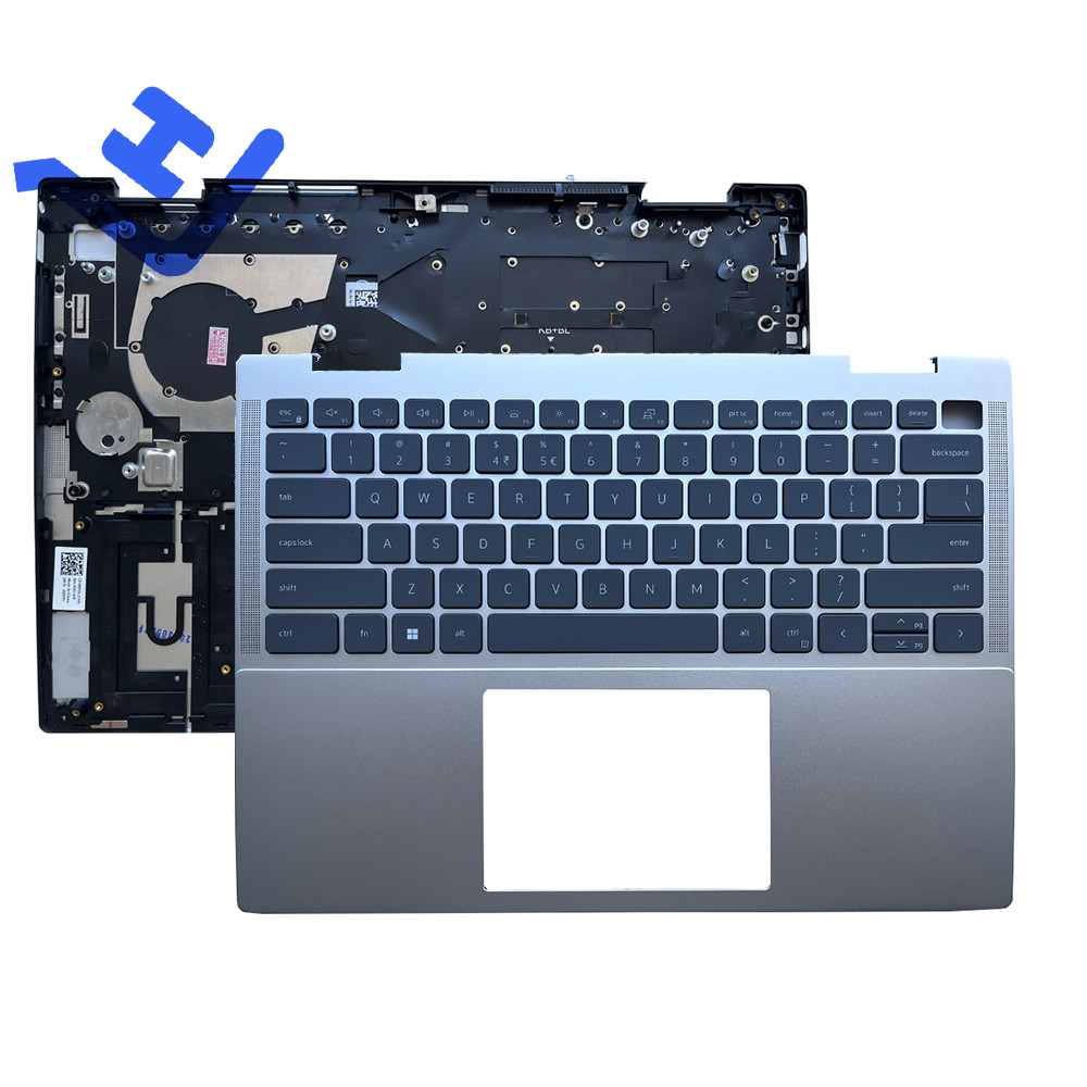 New Palmrest W/Backlit Keyboard For Dell Inspiron 7435 7430 2-in-1 Silver US