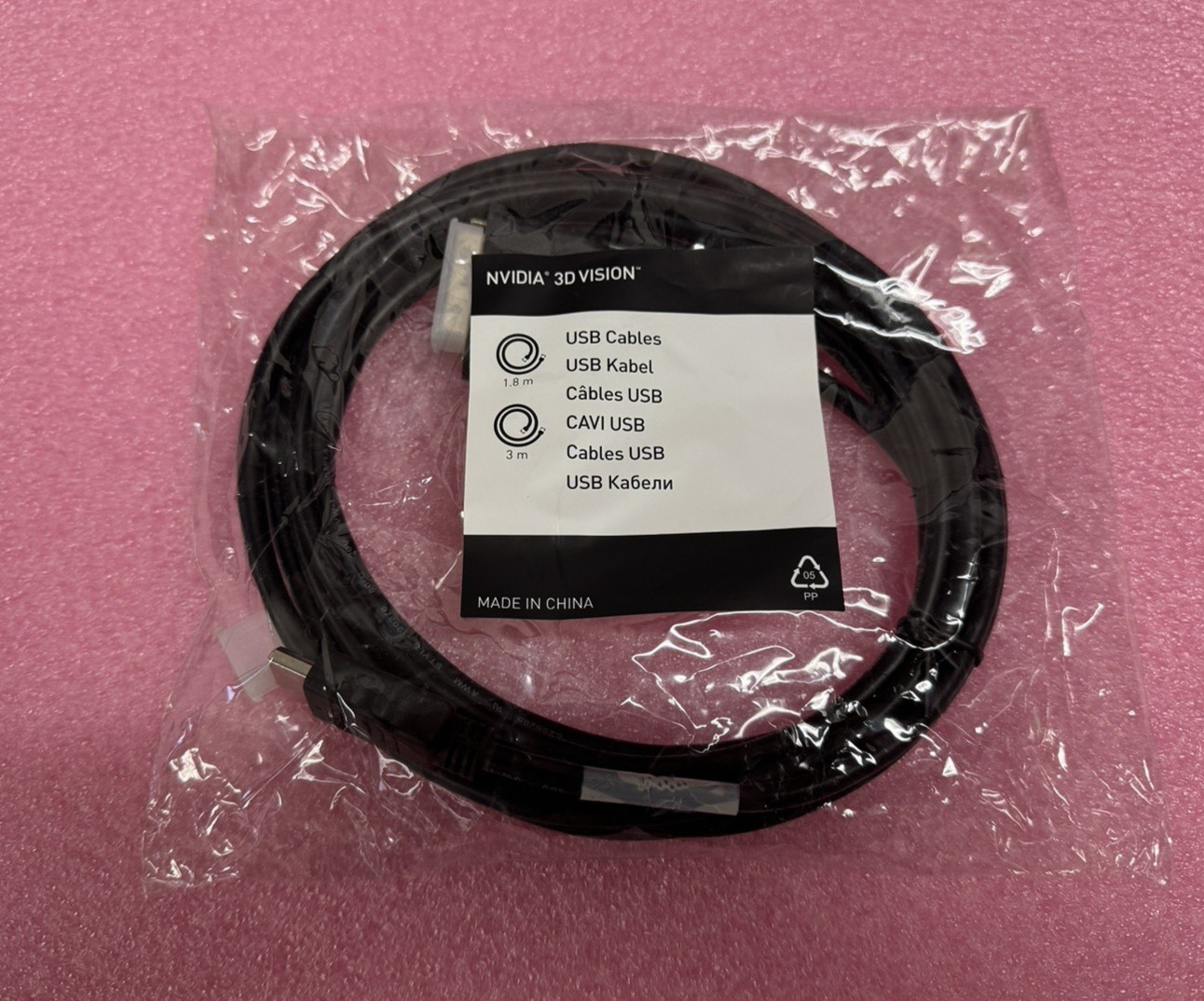 VINTAGE NVIDIA 3D VISION 10ft DVI-HDMI 1.3 CABLE 030-0152-000 AWM STYLE 20276