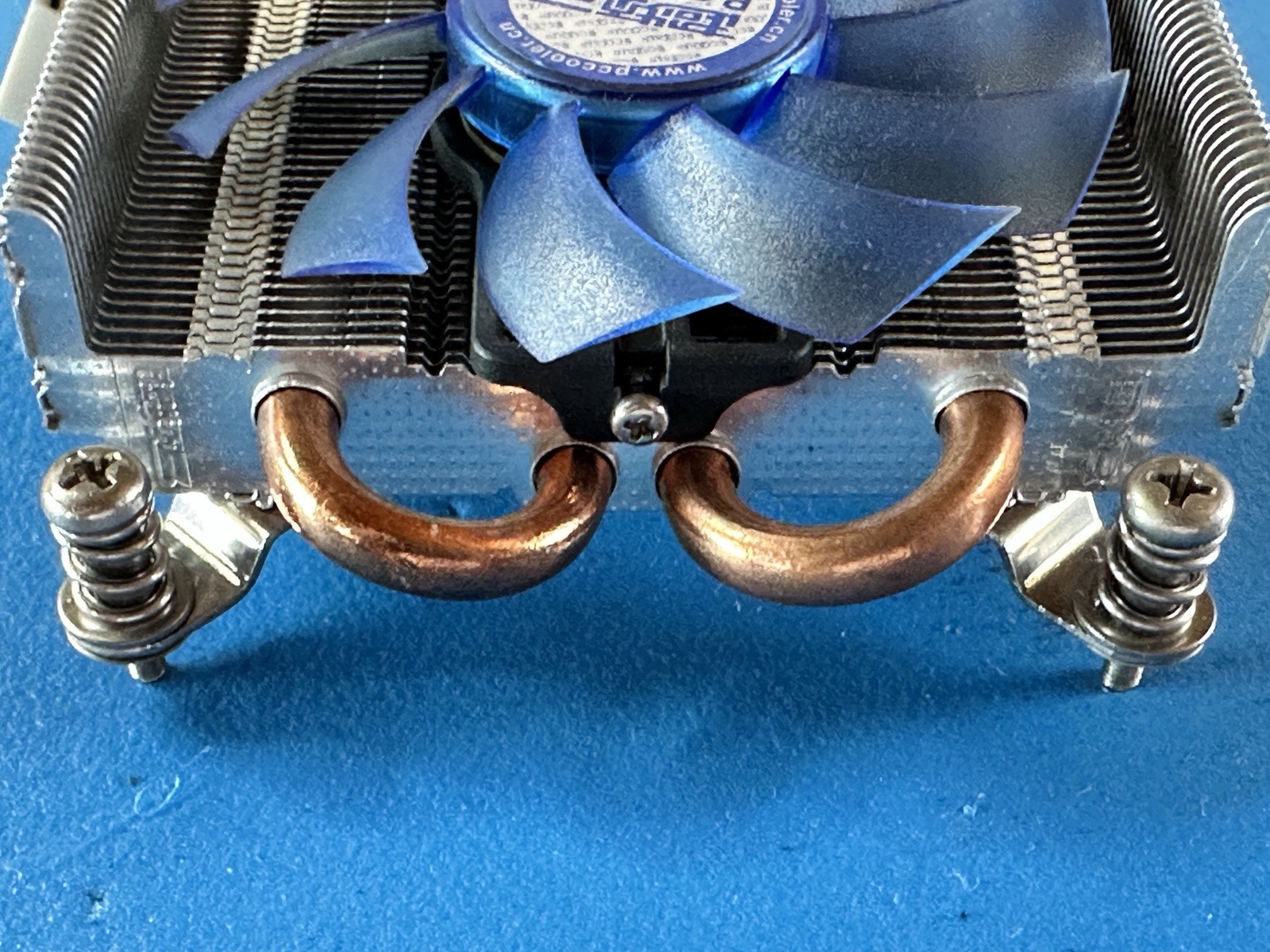 PCCOOLER CPU Fan with Heatsink Copper Aluminum Blue 4-Pin Cooler