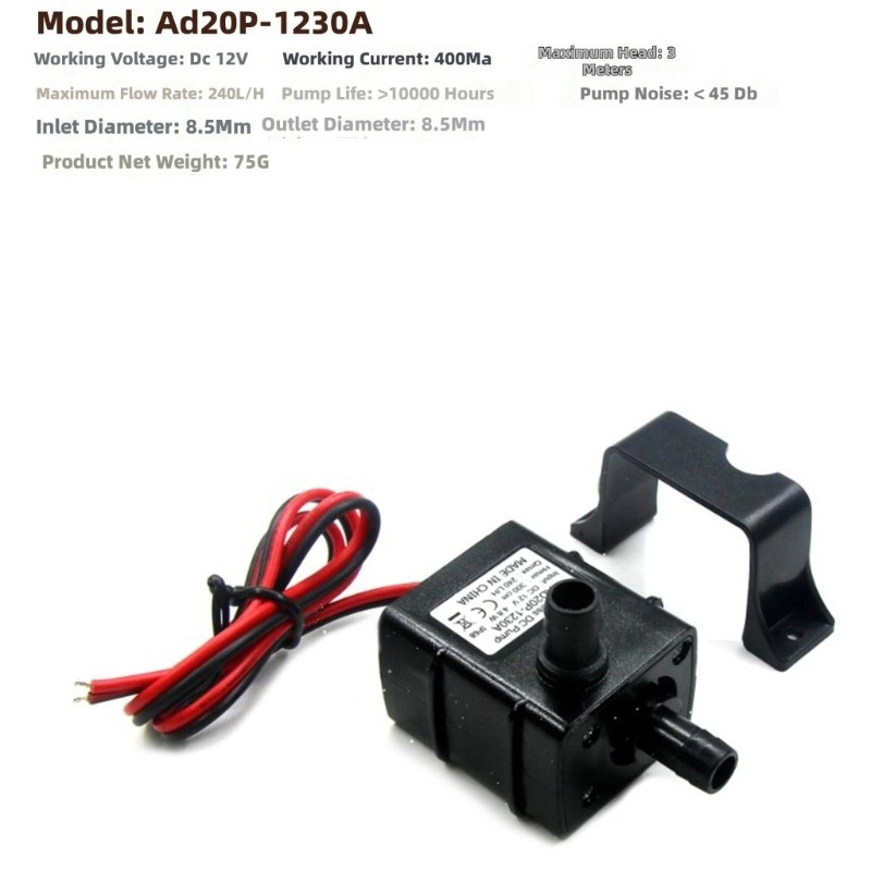 Water Cooling Pump With Brushless Motor For Computer Systems Silents Submersible