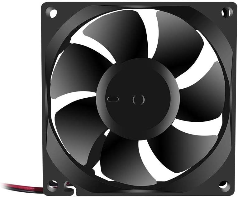 2Pcs 12V 3.14in 0.98in Fan 80mm x 80mm x 25mm Fan DC 12V 8025 Brushless
