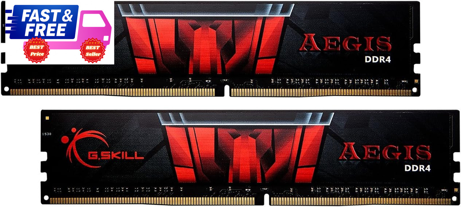 AEGIS DDR4 16GB (2x8GB) 3000MHz CL16 Desktop RAM Intel/AMD U-DIMM