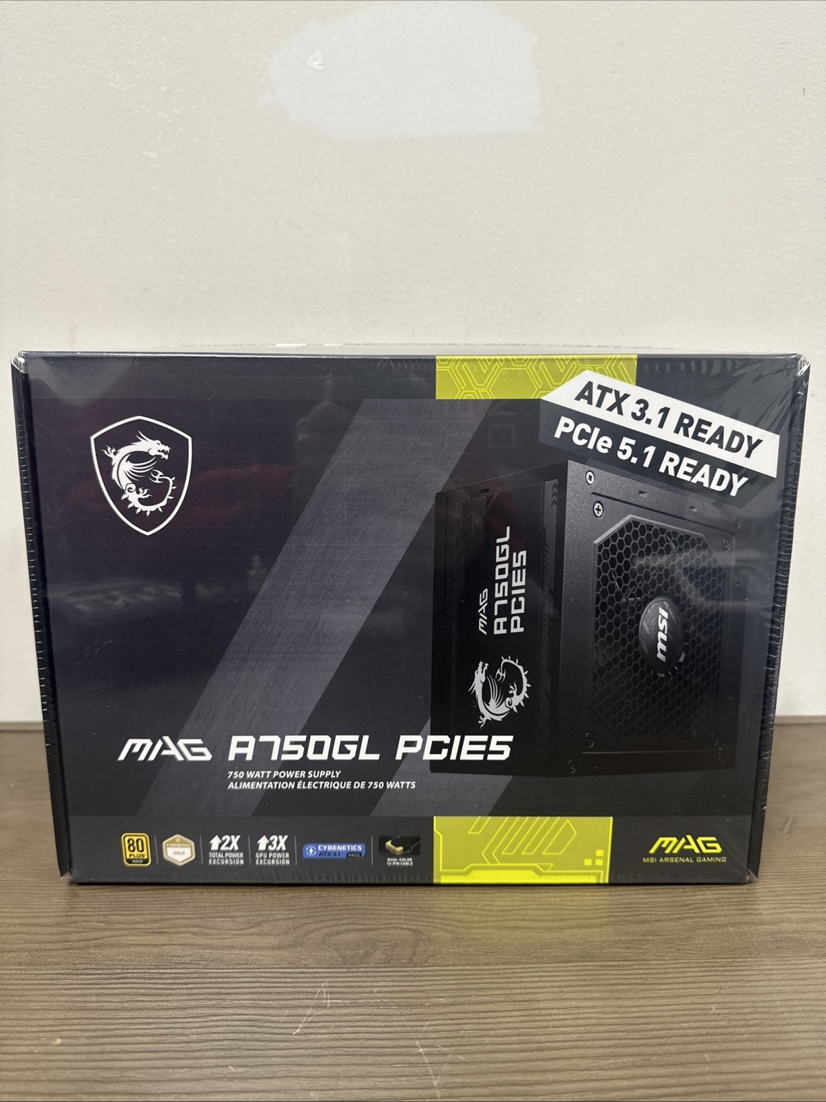 MSI MAG A750GL PCIE 5.1 & ATX 3.1 Gaming Power Supply BRAND NEW