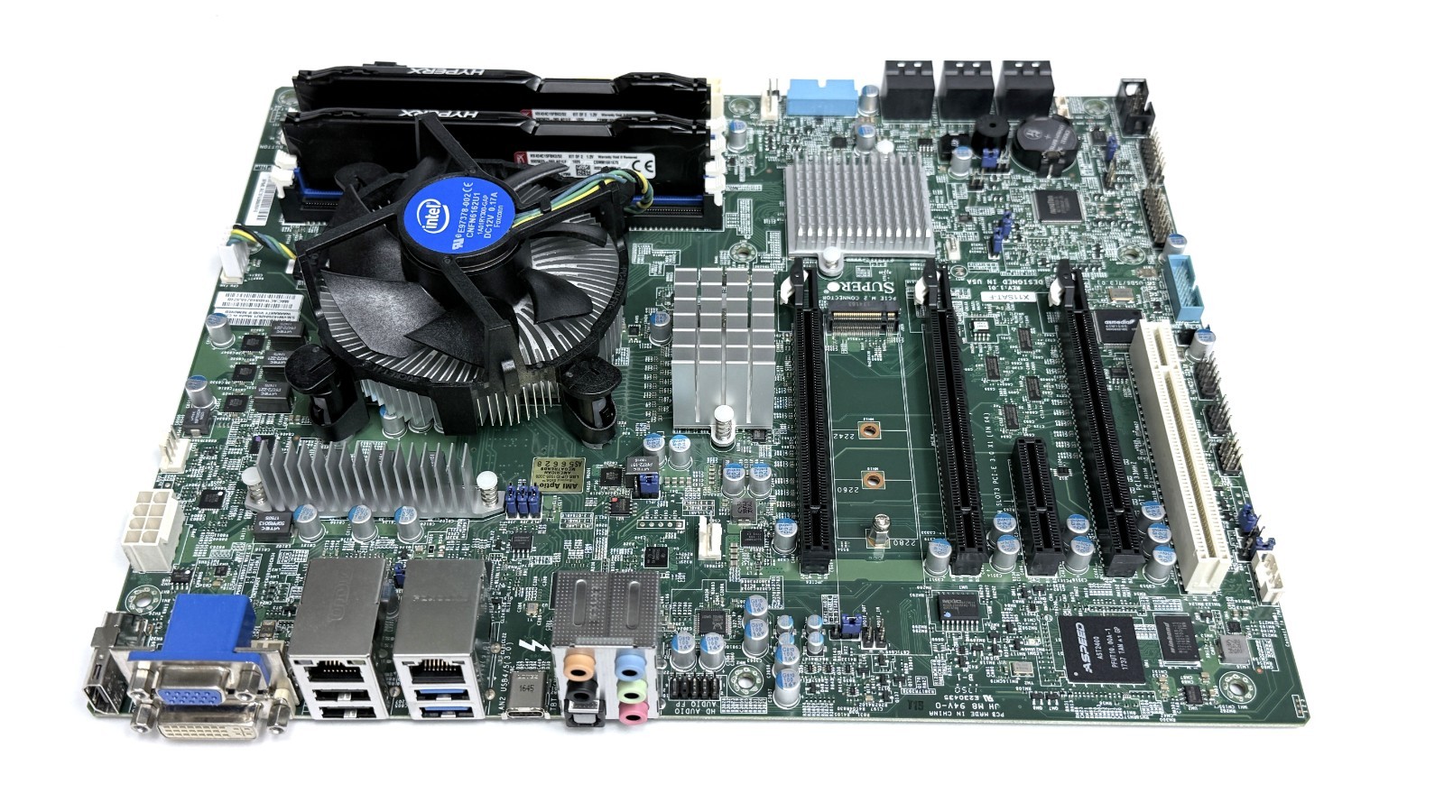 Supermicro X11SAT-F ATX W/Intel Xeon E3-1245 V5 @ 3.50GHZ, 16GB DDR4, I/O Shield