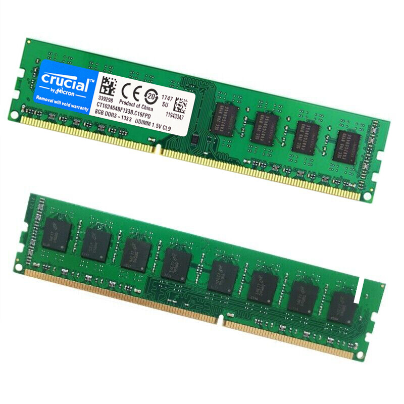 CRUCIAL DDR3 8GB 1333 MHz 8GB PC3-10600 Desktop Memory RAM 240Pin DIMM 1.5V