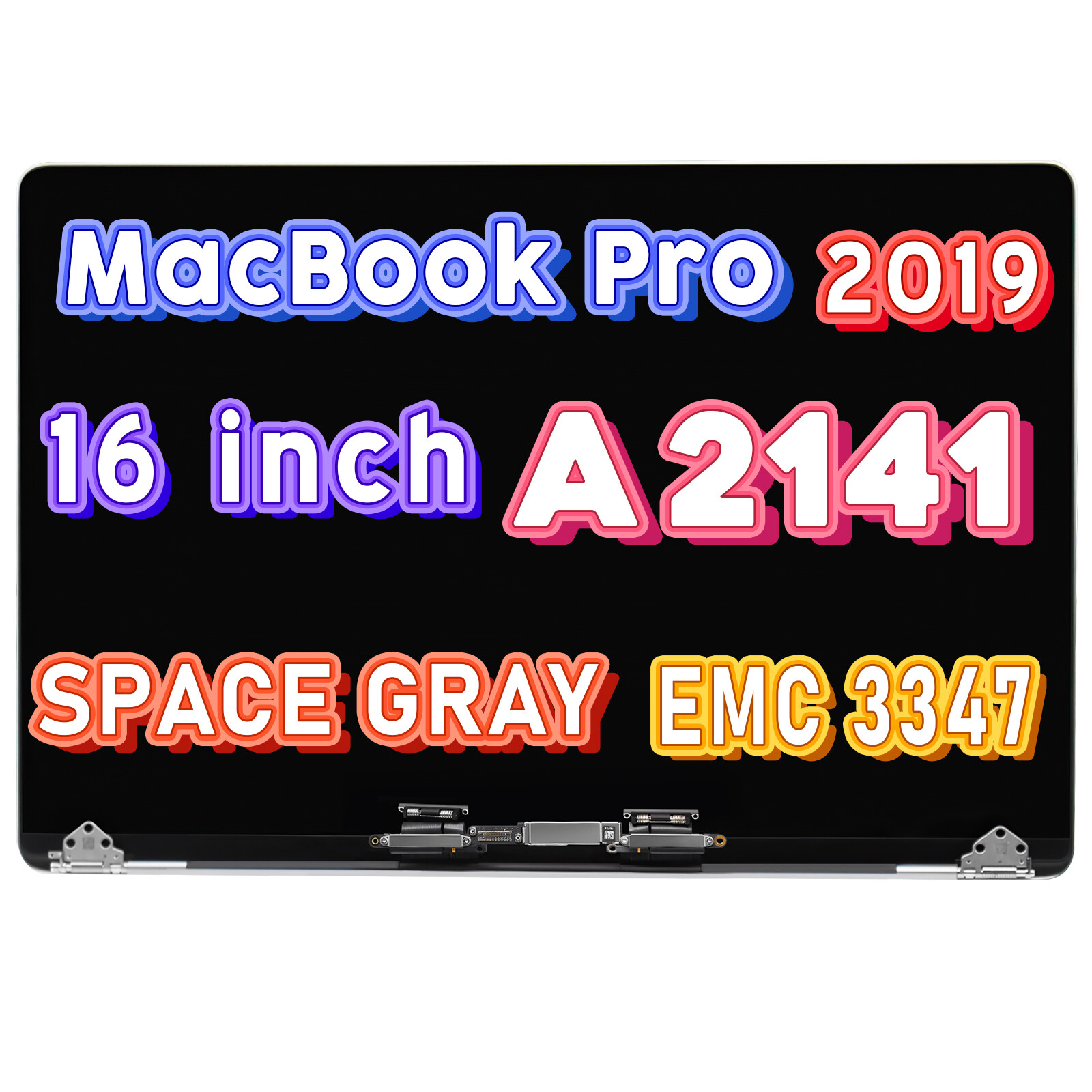 New Apple Macbook Pro Retina A2141 2019 16″ Space Gray LCD Full Screen Assembly.