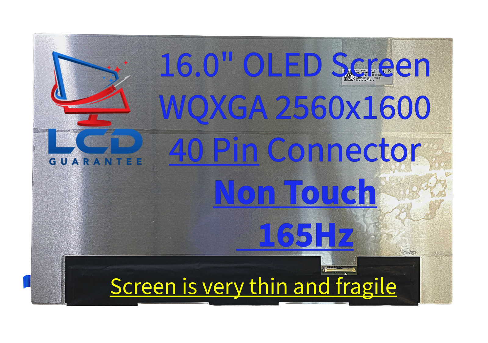 Lenovo 5D11S77254 16″ WQXGA 165Hz Non Touch Laptop OLED Screen