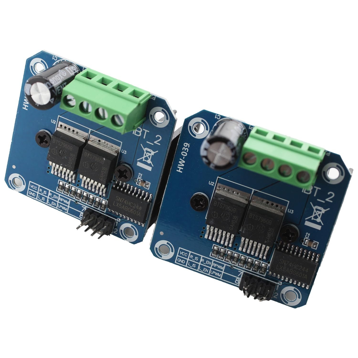 2PCS Double BTS7960B DC 43A Stepper Motor Driver Module H-Bridge PWM Driving …