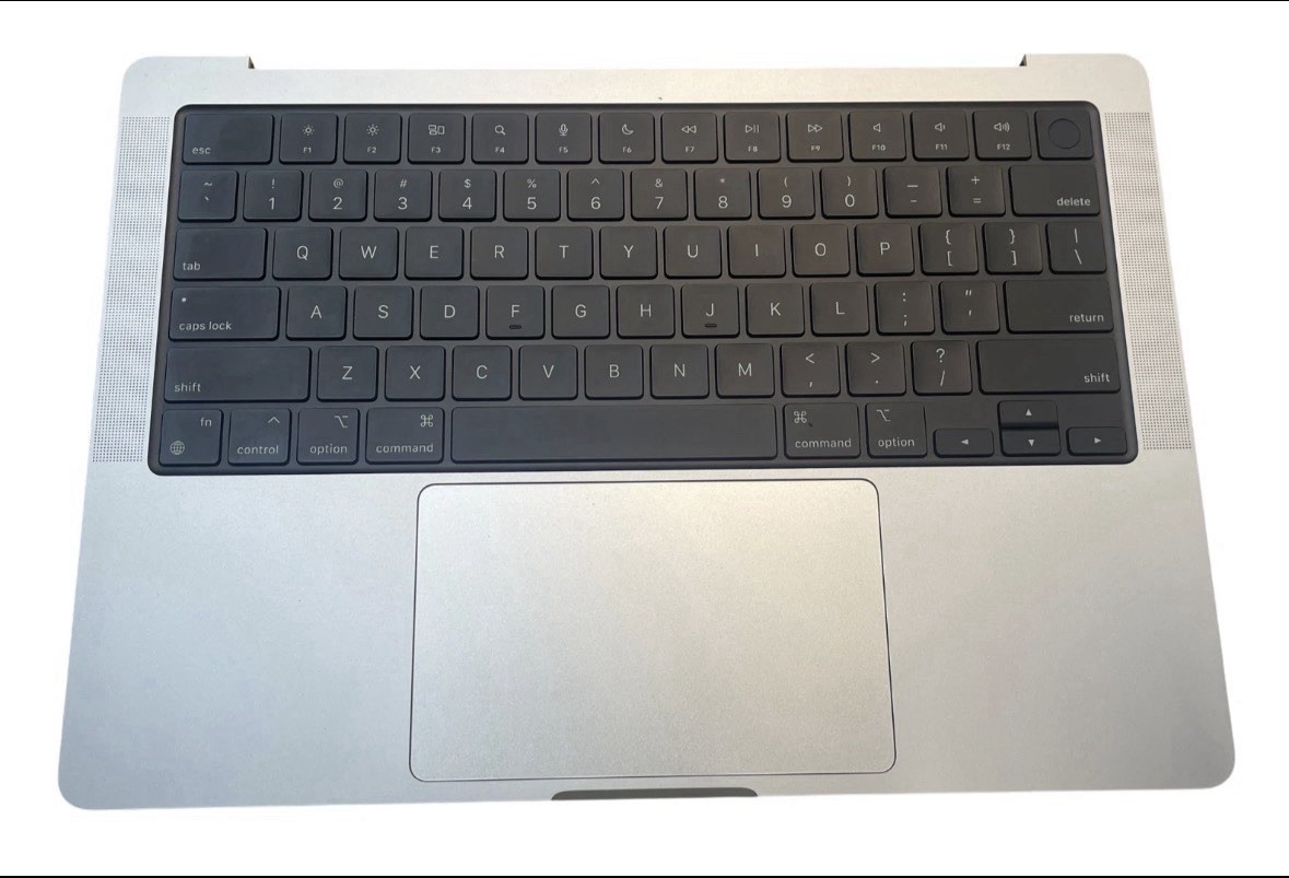 OEM Apple MacBook Pro 14″ M1 2021 A2442 Top Case Keyboard Trackpad Gray B