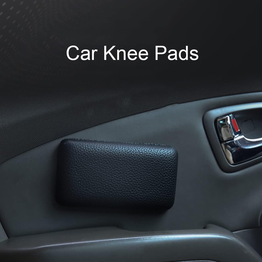 Bibabala Car Armrest Cushion, 2 Pcs Knee Leg Elbow black cloth