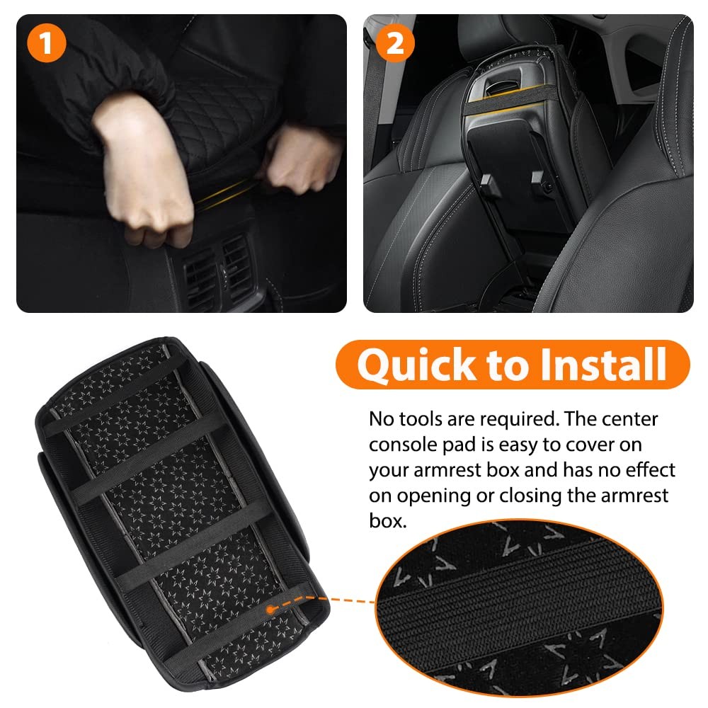 Autorder Center Console Cover for Toyota Venza 2021 2022 2023 2024 Black