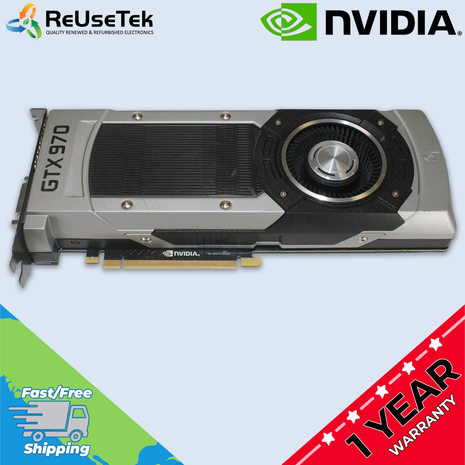 Nvidia GeForce GTX 970 GPU Graphics Card GDDR5 DisplayPort HDMI DVI DirectX 12