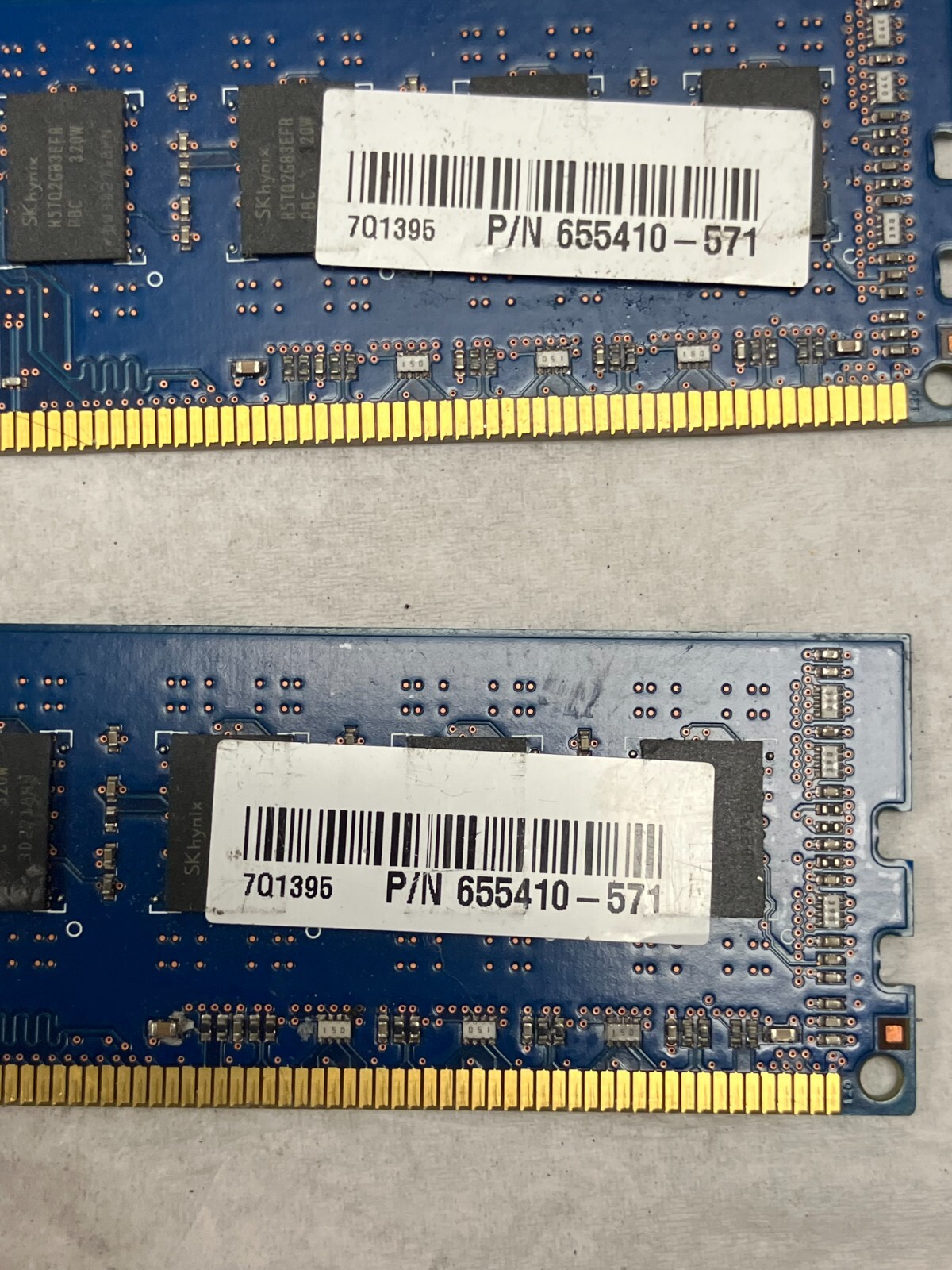 LOT OF 2 Hynix 4GB 2Rx8 PC3-12800U DDR3-1600MHz Desktop RAM HMT351U6EFR8C-PB