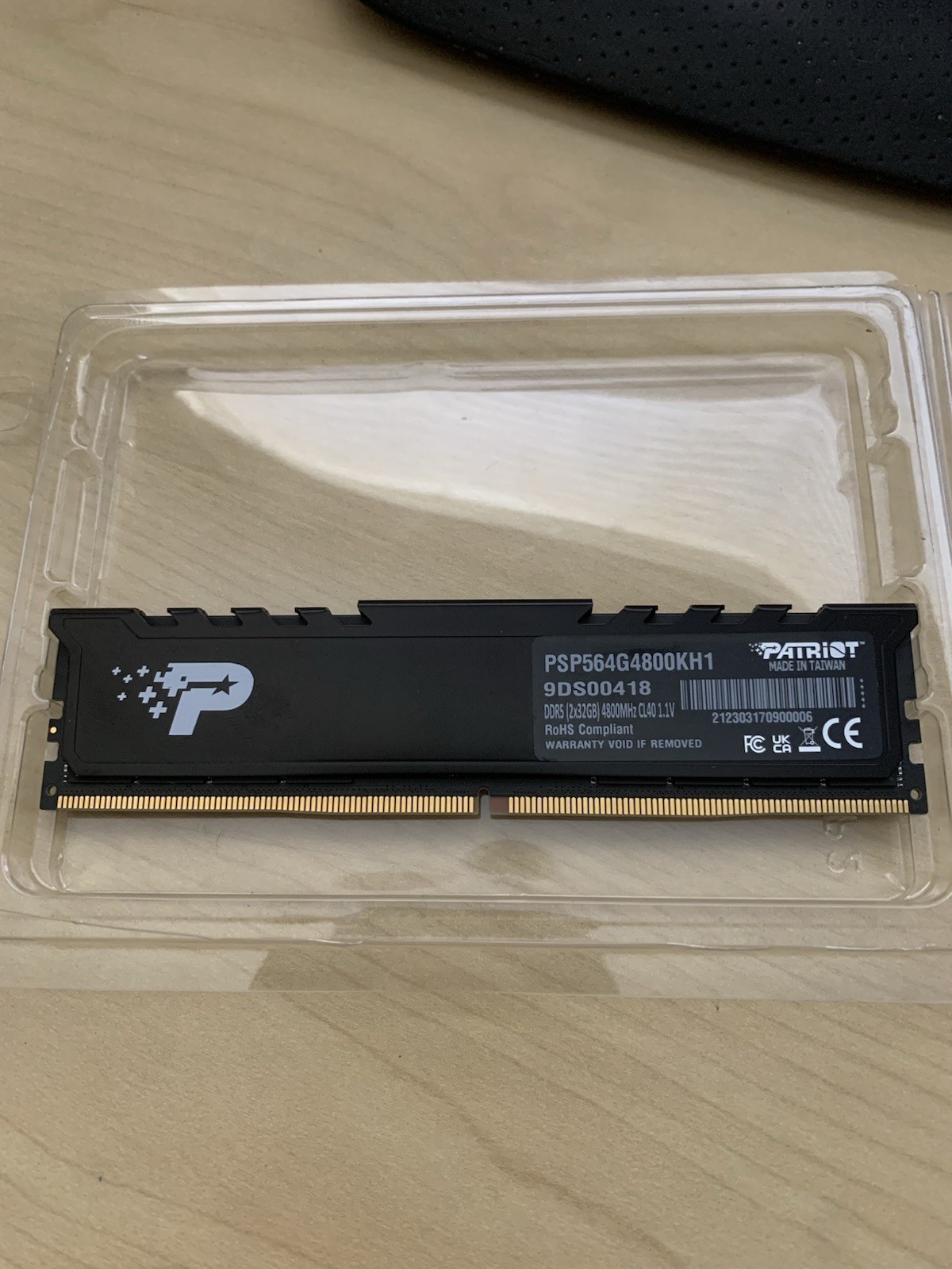 Patriot 32GB 1x32GB DDR5 4800 Desktop RAM Memory