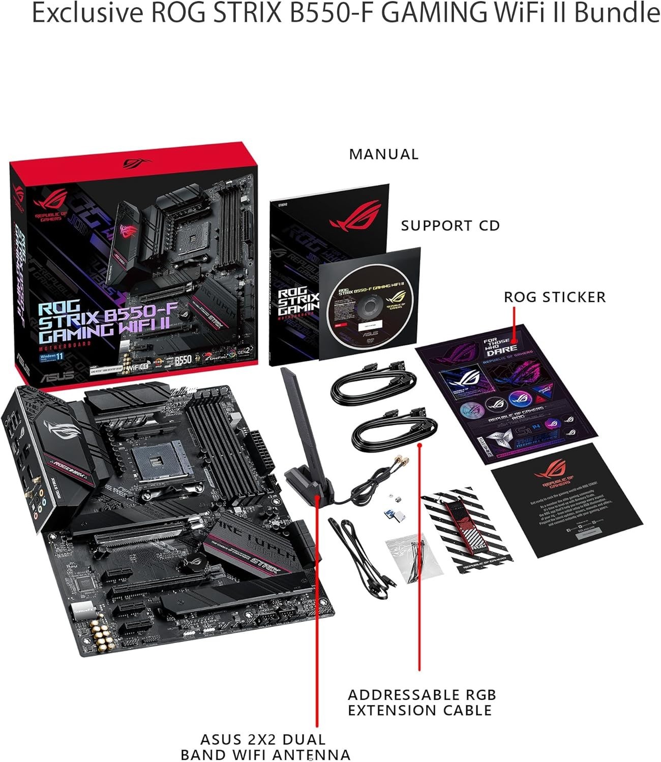 Ultimate ROG Strix B550-F Motherboard for Gamers – PCIe 4.0 and WiFi 6E Equipped