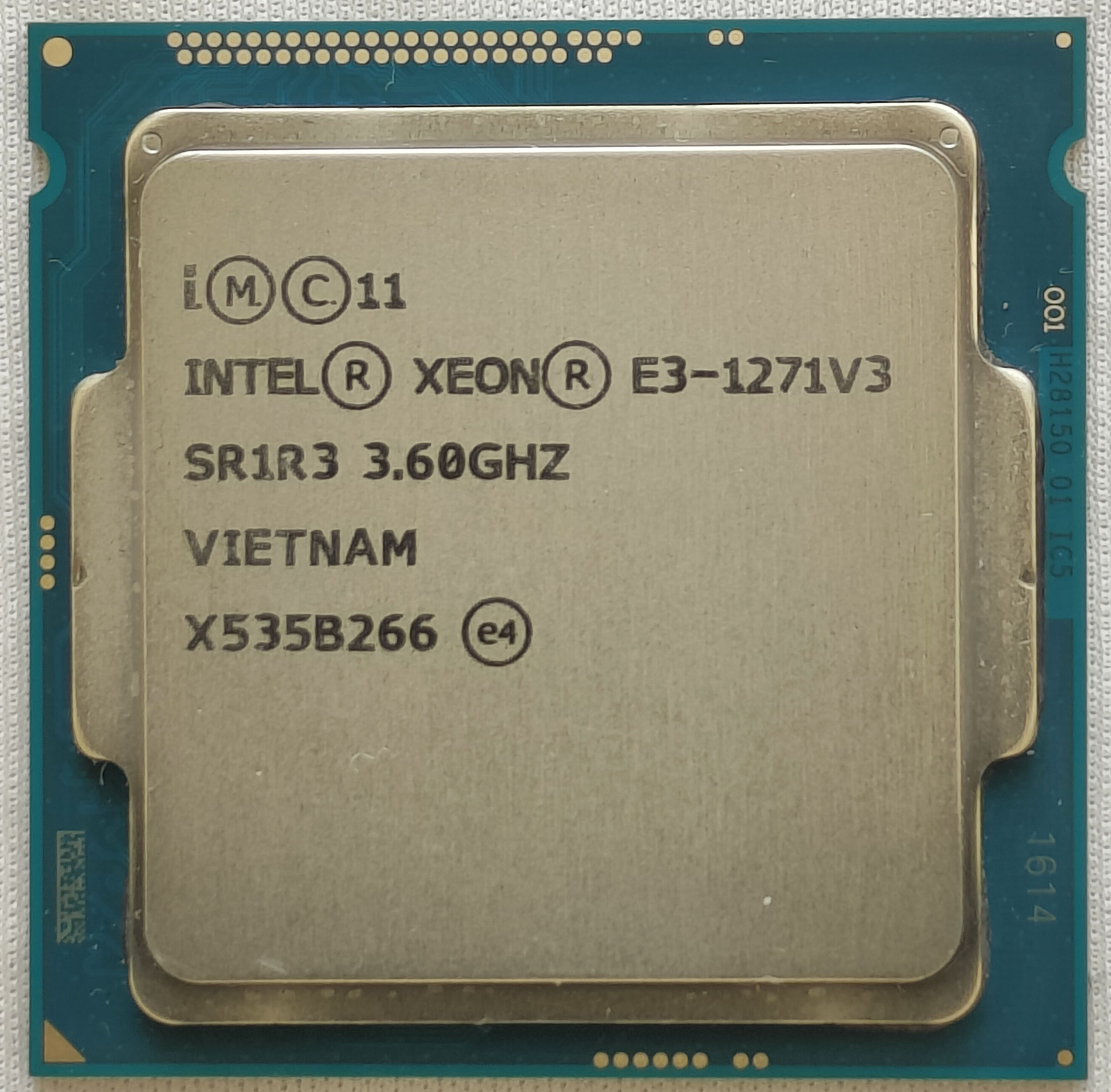 Intel Xeon E3-1271 V3 E3-1271V3 3.6GHz SR1R3 5GT/s 4 Core LGA1150 CPU Processor