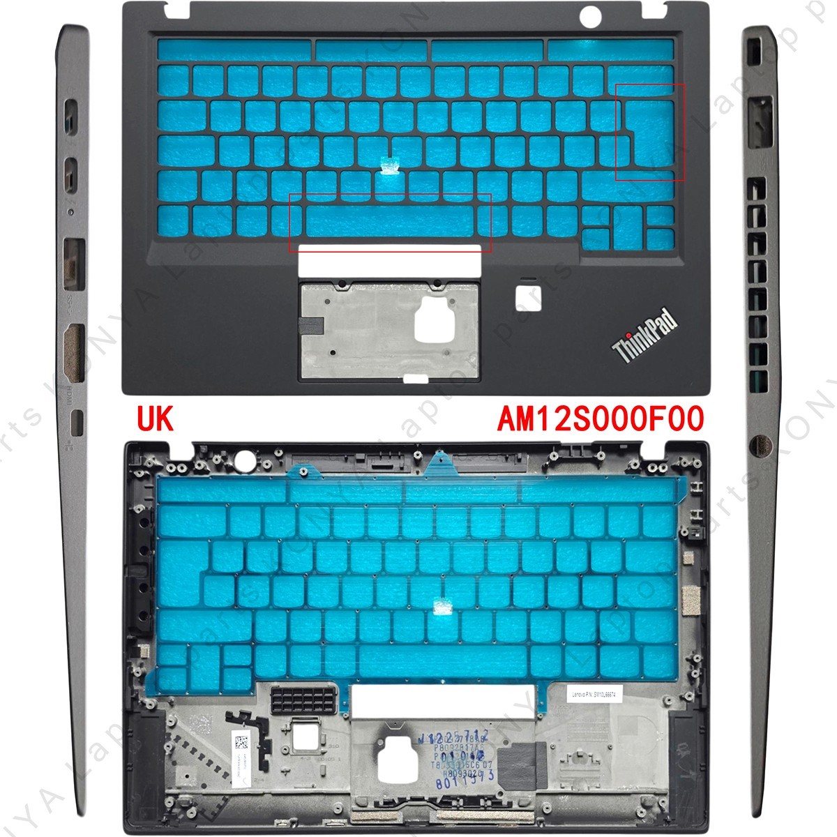 For Lenovo ThinkPad X1 Carbon 5th Gen 2017 Laptop Palmrest Upper Cover Assembly
