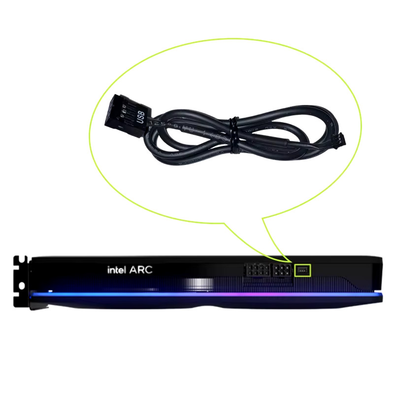 Intel Arc A770 LE 3-Pin to USB Connector Cable