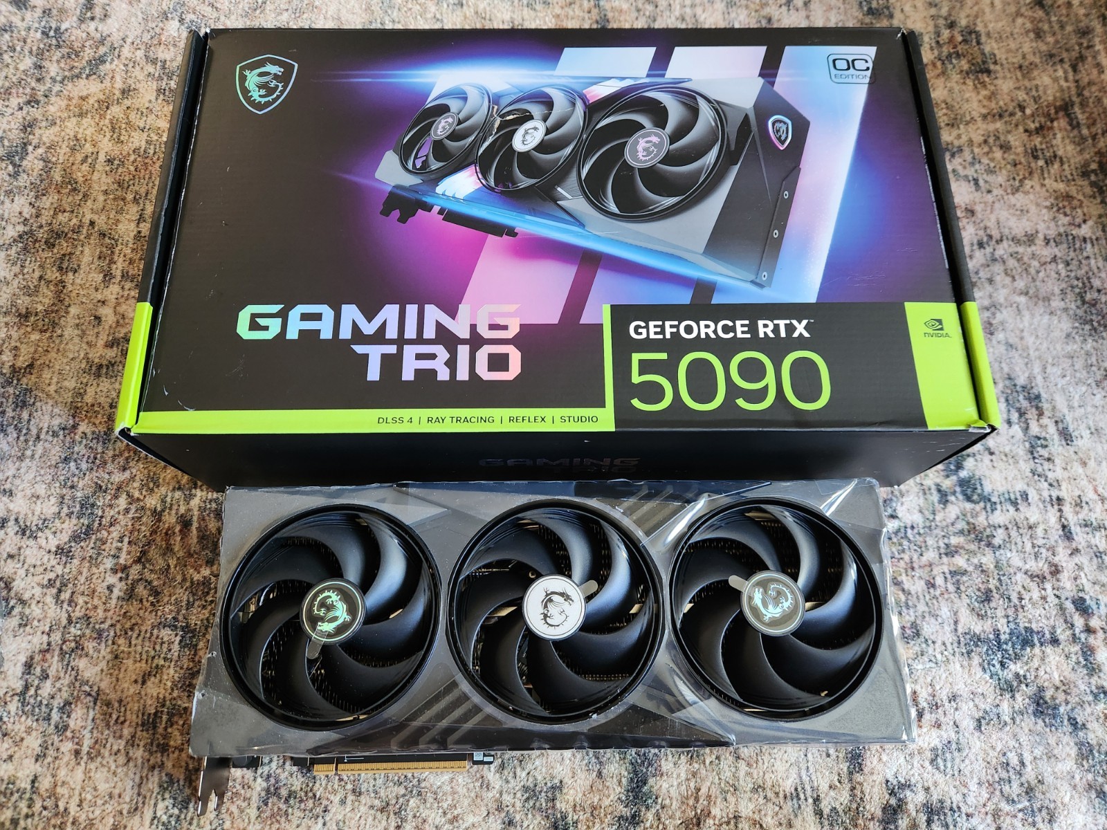 MSI RTX 5090 Gaming Trio (FOR PARTS) (NO CORE, NO VRAM) – PCB & Cooler/Shroud