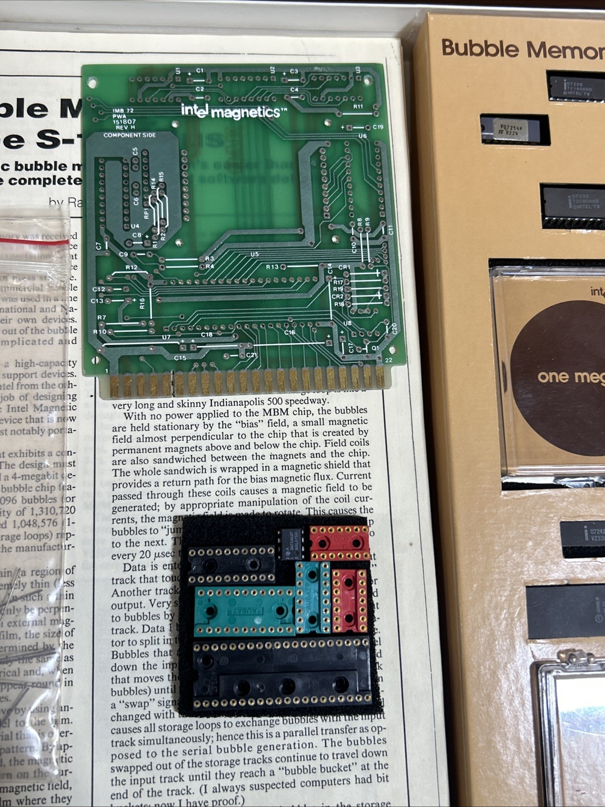 Rare NIB Intel Magnetics BPK-72 Bubble Memory Prototype Kit 7110,Complete W/Docs