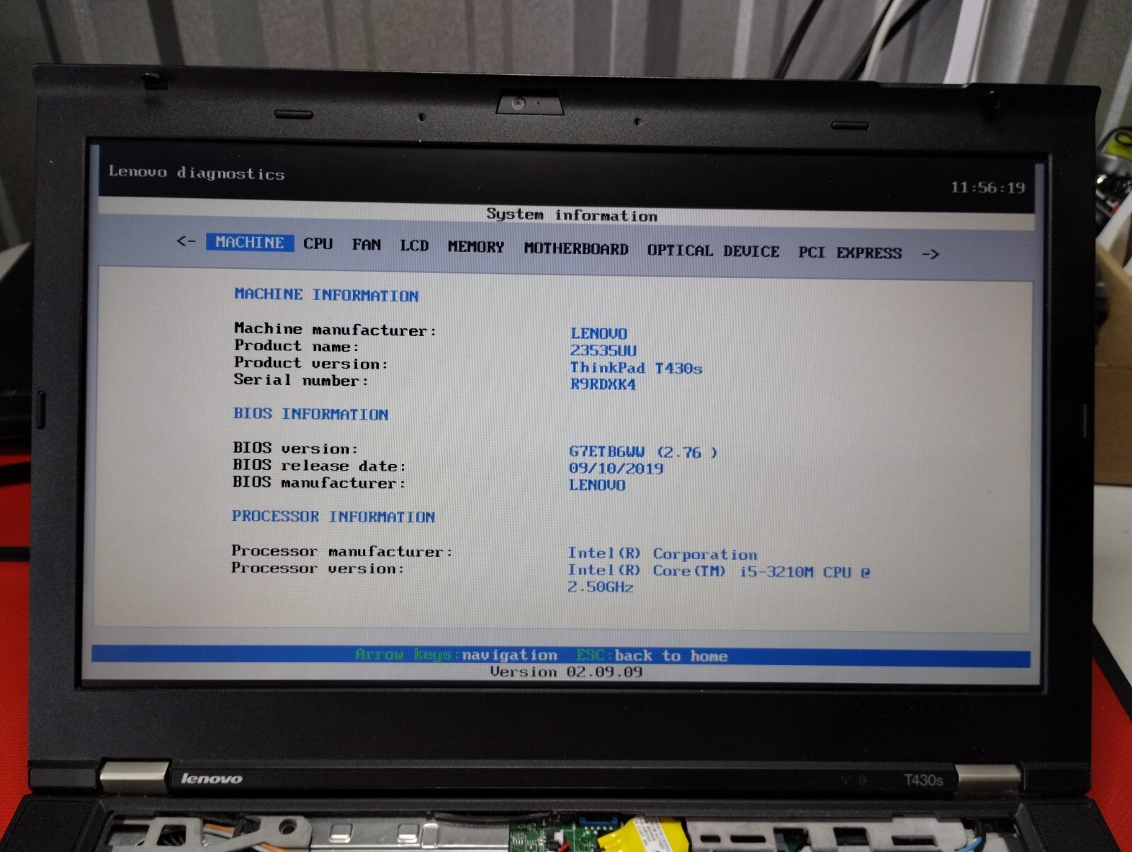 Lenovo ThinkPad T430s Motherboard 55.4QZ01.081 +Intel i5-3320M CPU +NVIDIA dGPU