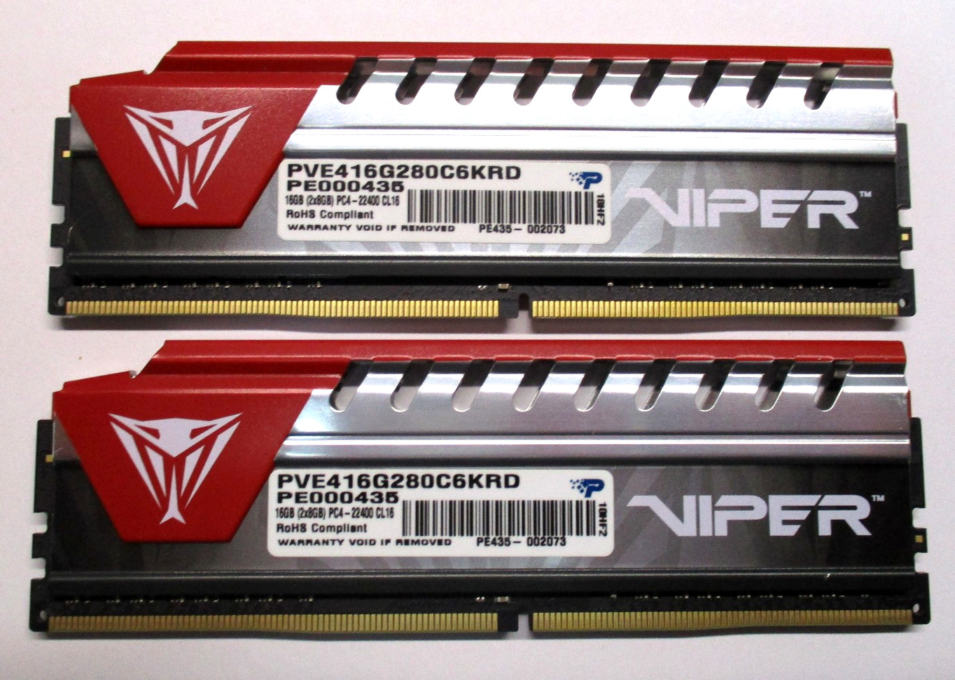 Patriot Viper DDR4-2800 16GB DIMM 288-Pin RAM Module PVE416G280C6KRD