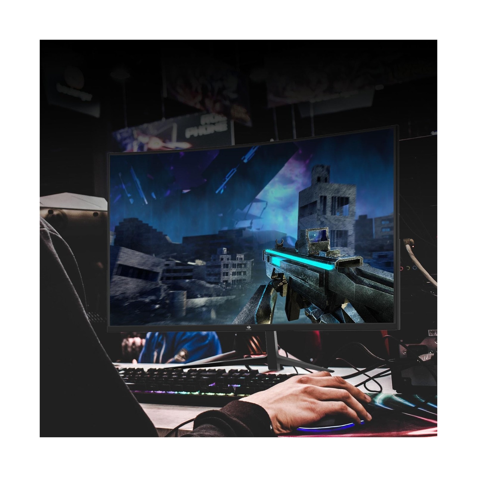 Z-Edge UG24 24-inch Curved Gaming Monitor 180Hz Refresh Rate, 1ms MPRT, FHD 1…