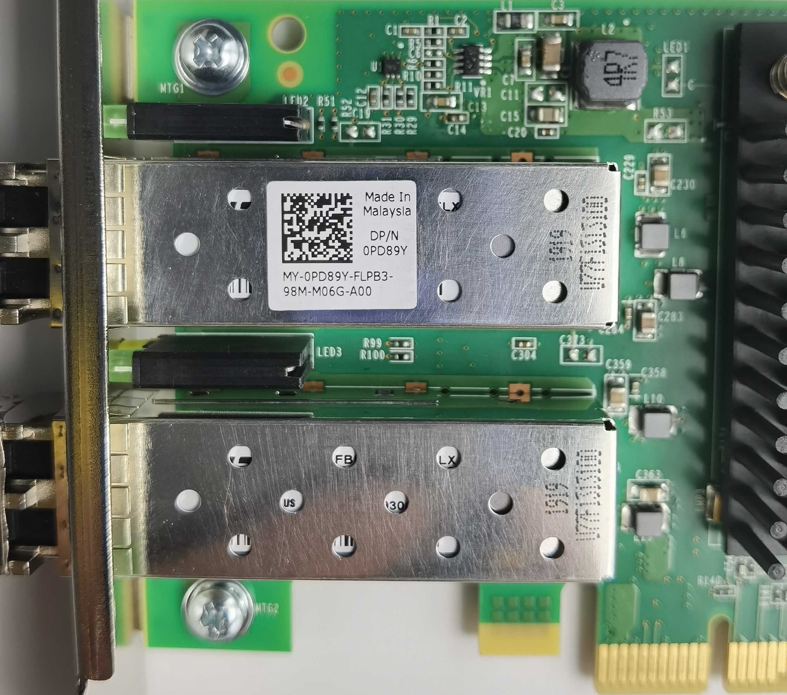 LPE35002 DELL/EMULEX 32GB 2Port 32GFC SW Optical Fibre Channel PCIe 4.0 HBA
