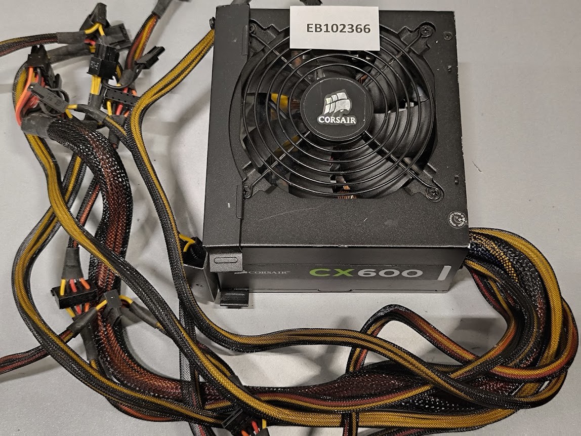 Corsair CX600 Power Supply 600W – Used, Fully Functional
