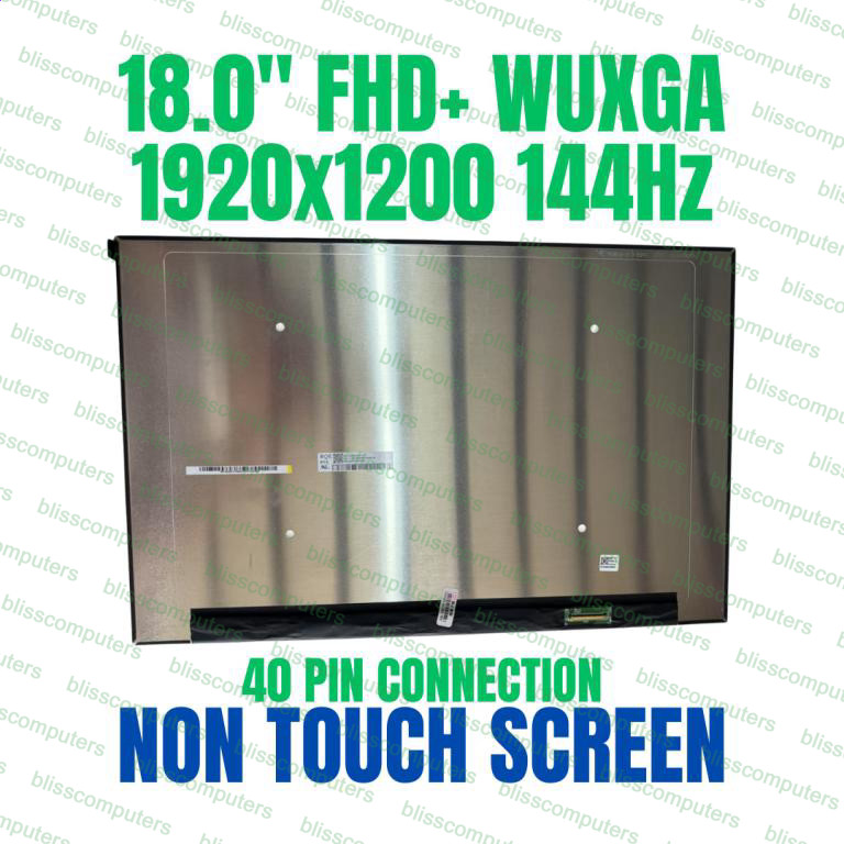 NE180WUM-NY3 V8.0 IPS LCD Display Panel Matrix LED Screen 1920×1200 144hz 40 Pin