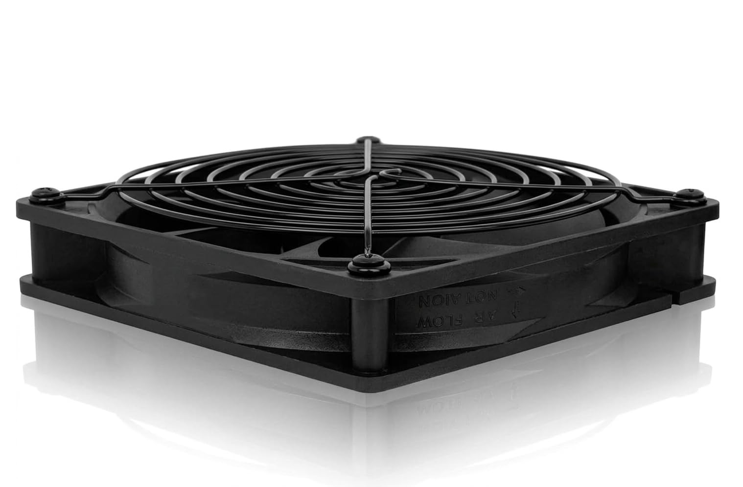 Easycargo 4pcs 120mm Fan Grill Guard Black with Screws