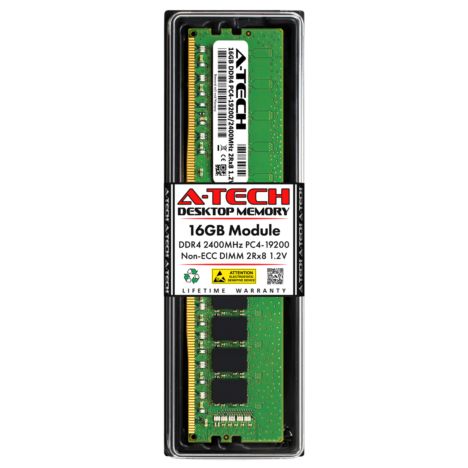 16GB DDR4-2400 DIMM Micron MTA16ATF2G64AZ-2G3A1 Equivalent Desktop Memory RAM