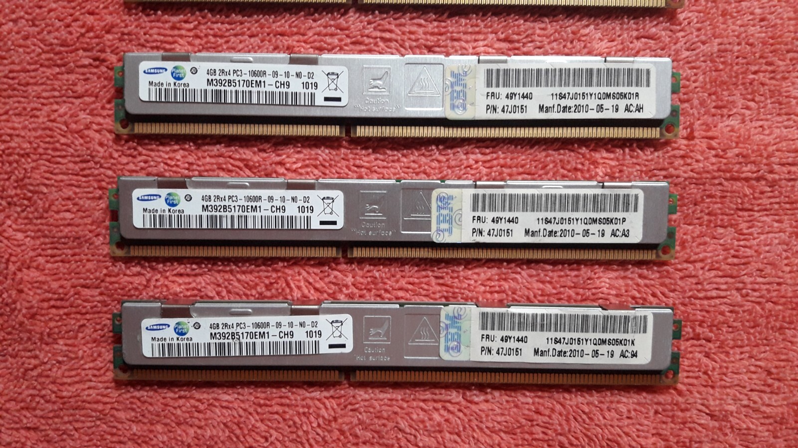 (6x 4GB) SAMSUNG PC3-10600R DDR3-1333 REGISTERED ECC 2RX4 MEMORY M392B5170EM1 ~