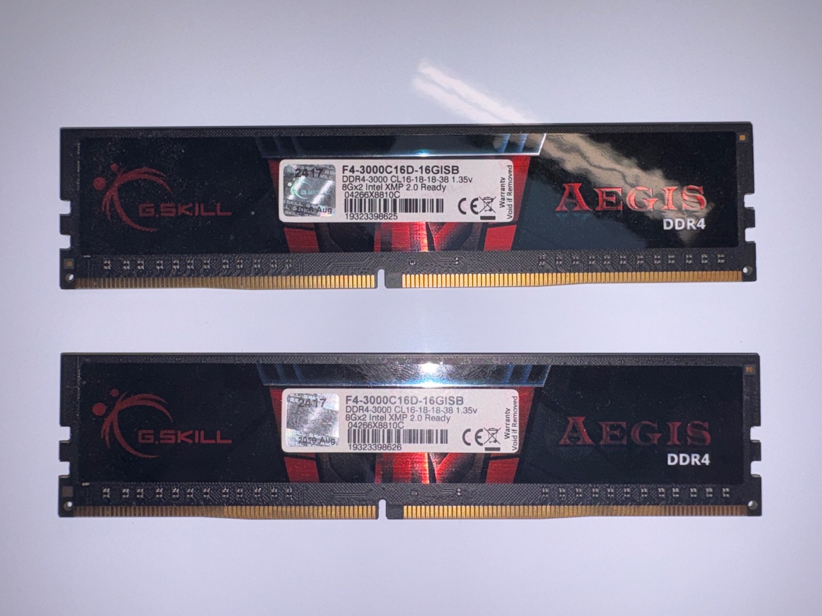 G.skill 8gb x 2 Aegis Ddr4 3000mhz RAM