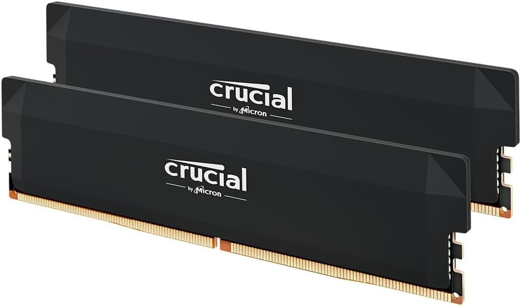Crucial Pro DDR5 32GB (2x16GB) 6400MHz CL38 Desktop RAM Kit Intel XMP AMD EXPO