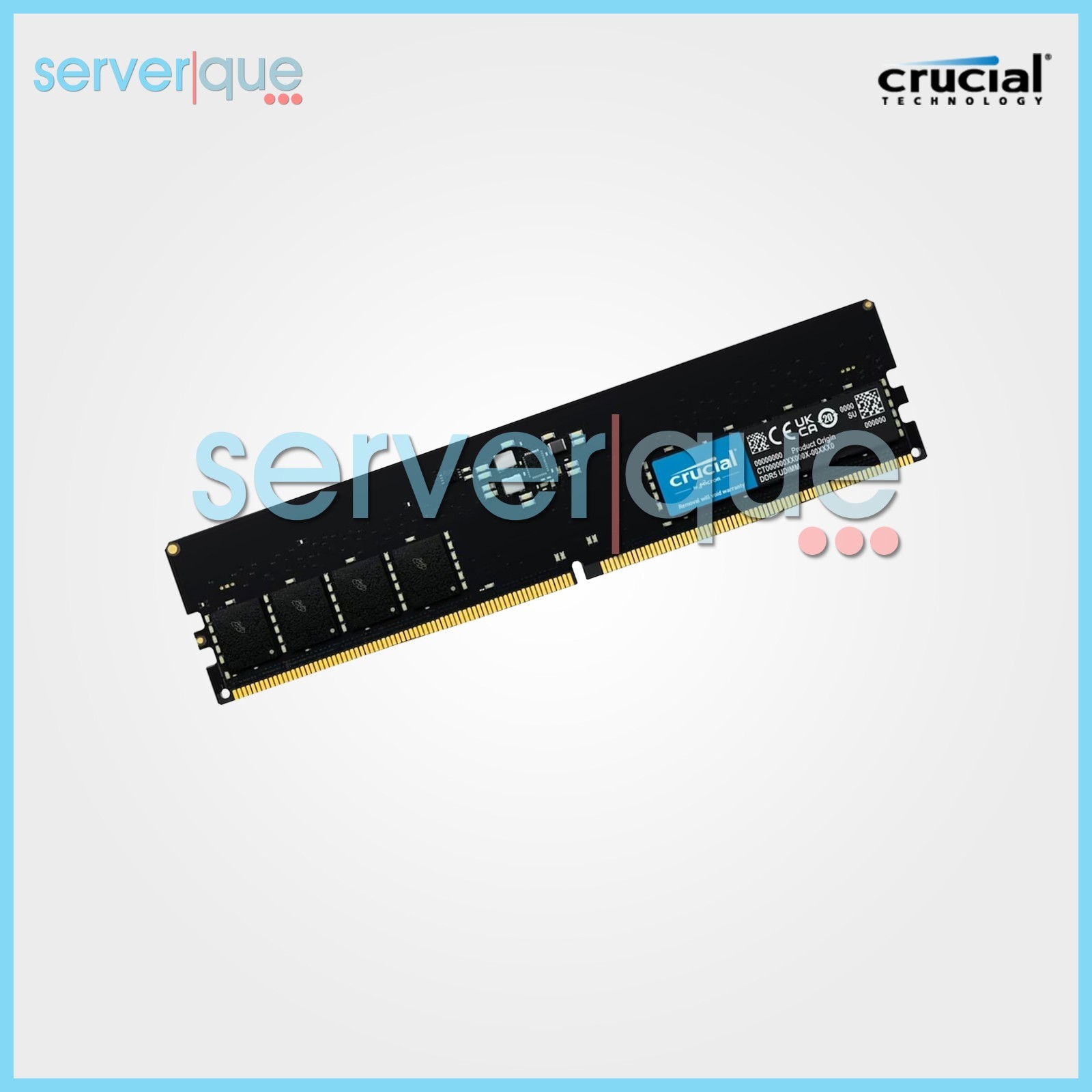 CT16G56C46U5 Crucial 16GB PC5-44800 DDR5-5600MHz UDIMM CL46 Single Rank Memory
