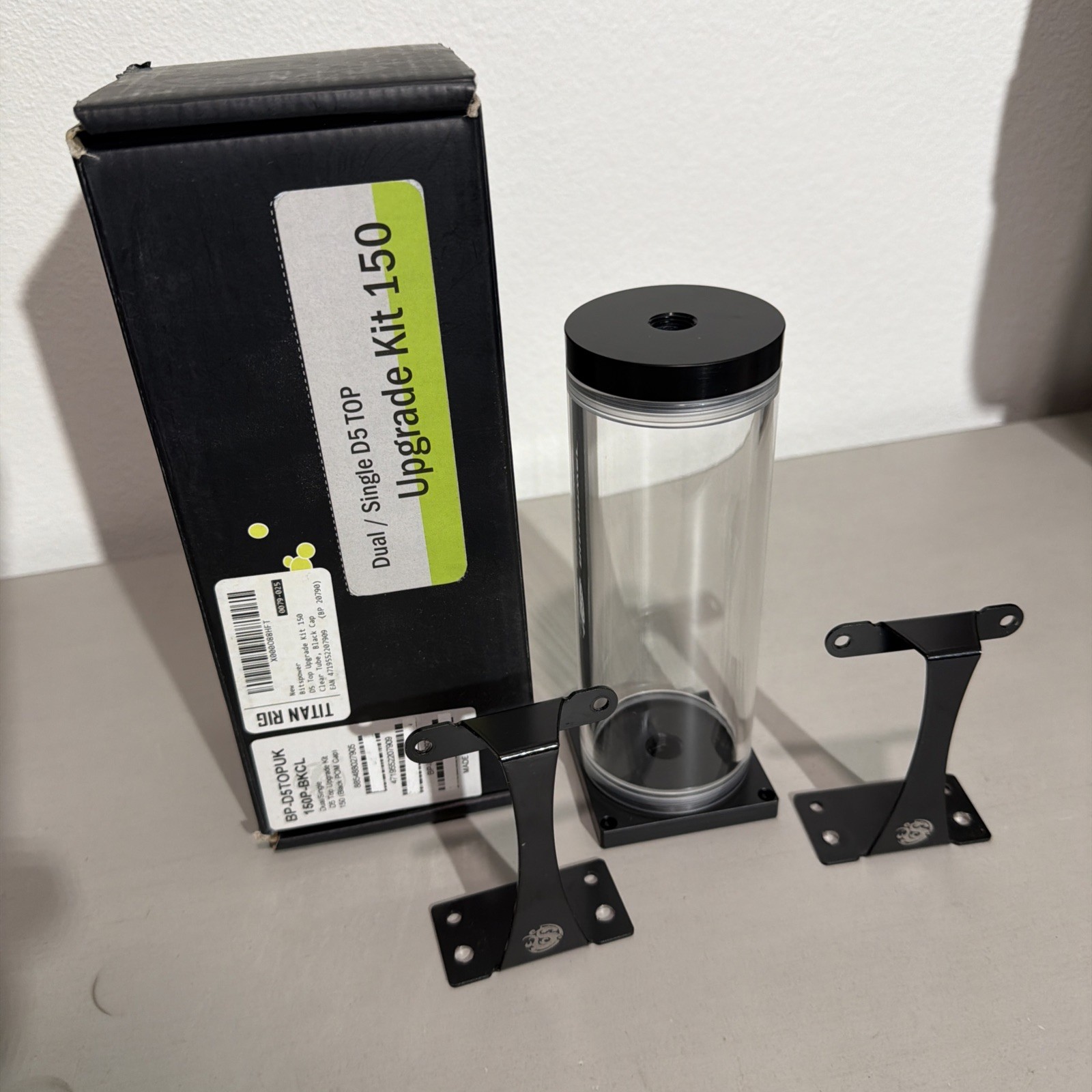 Bitspower Dual / Single D5 Top Upgrade Kit 150 (black Cap) 47195522207909