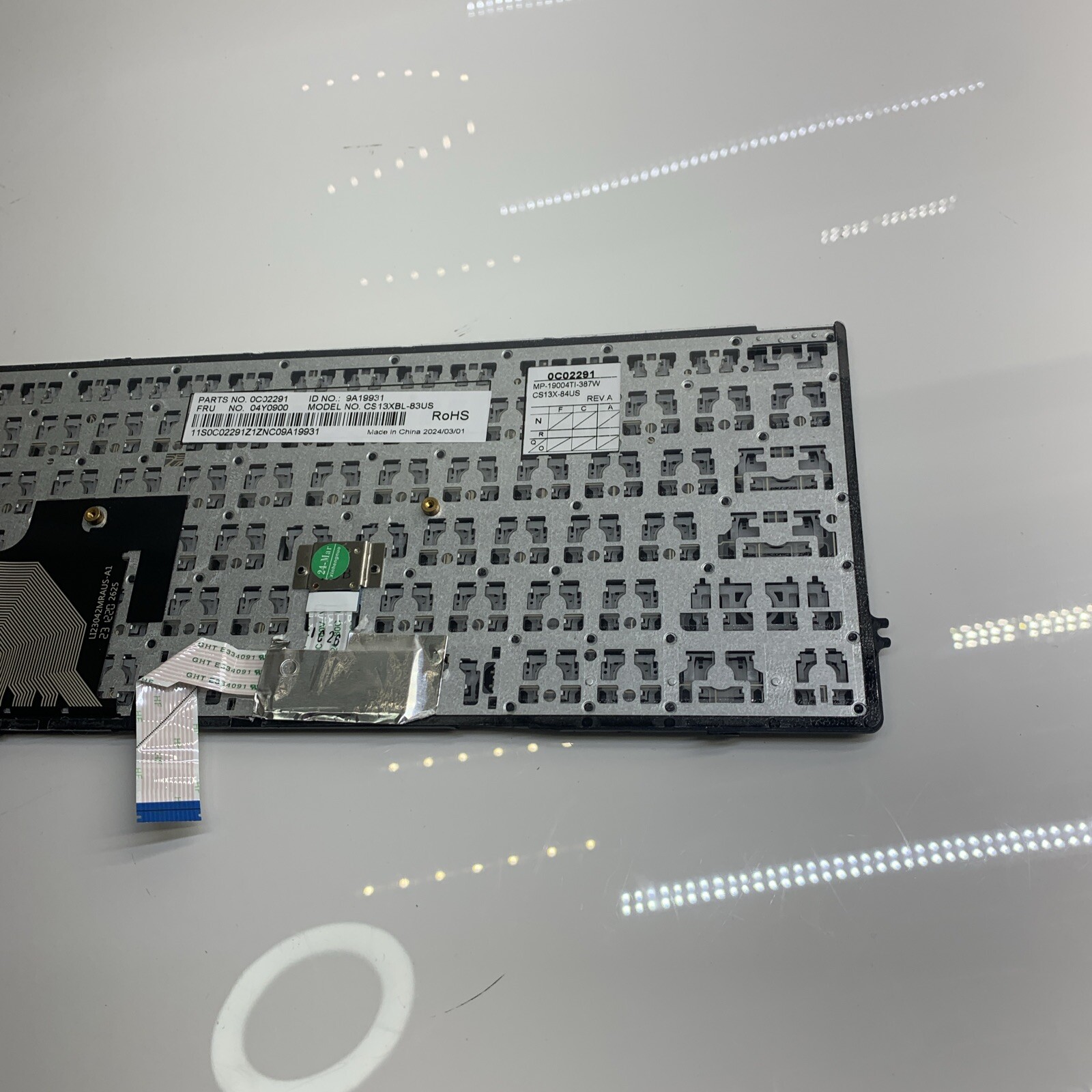 Lenovo ThinkPad X230S X240 X240S X250 X260 Non-Backlit Keyboard 04Y0900 0C02291