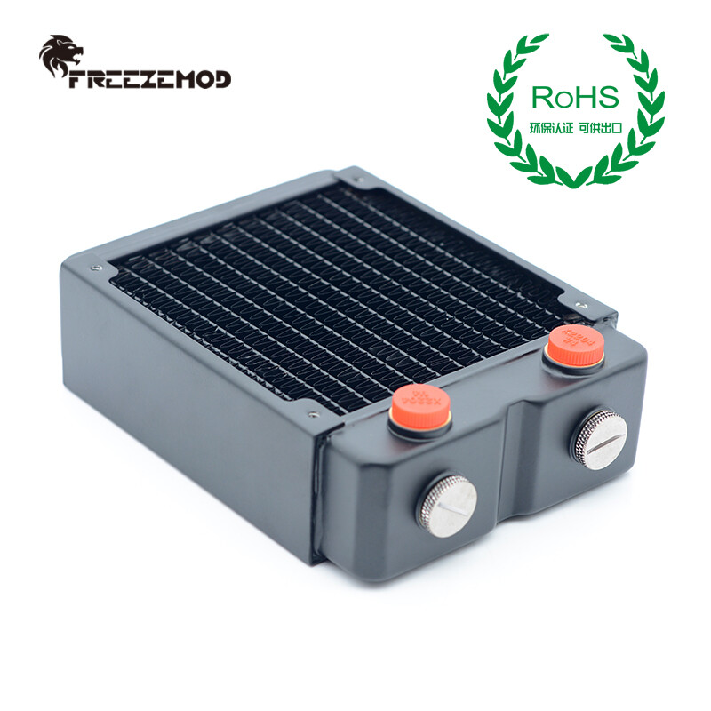 FreezeMod 120mm G1/4″ Copper Radiator 45mm Thick for PC Water Cooling TSRP-HP45