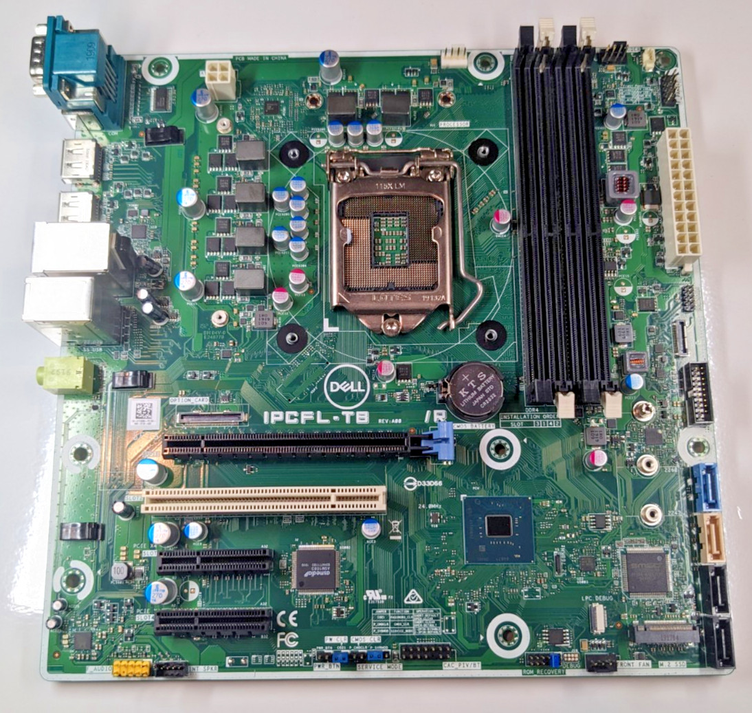 Dell Precision 3630 Tower Motherboard LGA1151 DDR4 IPCFL-TB Y2K8N &I/O – TESTED