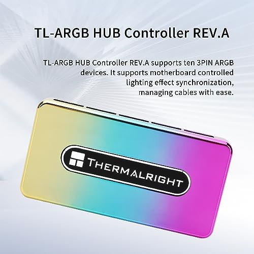 Thermalright Controller Rev.A Used SATA Power Supply,Support 10 Groups ARGB HUB