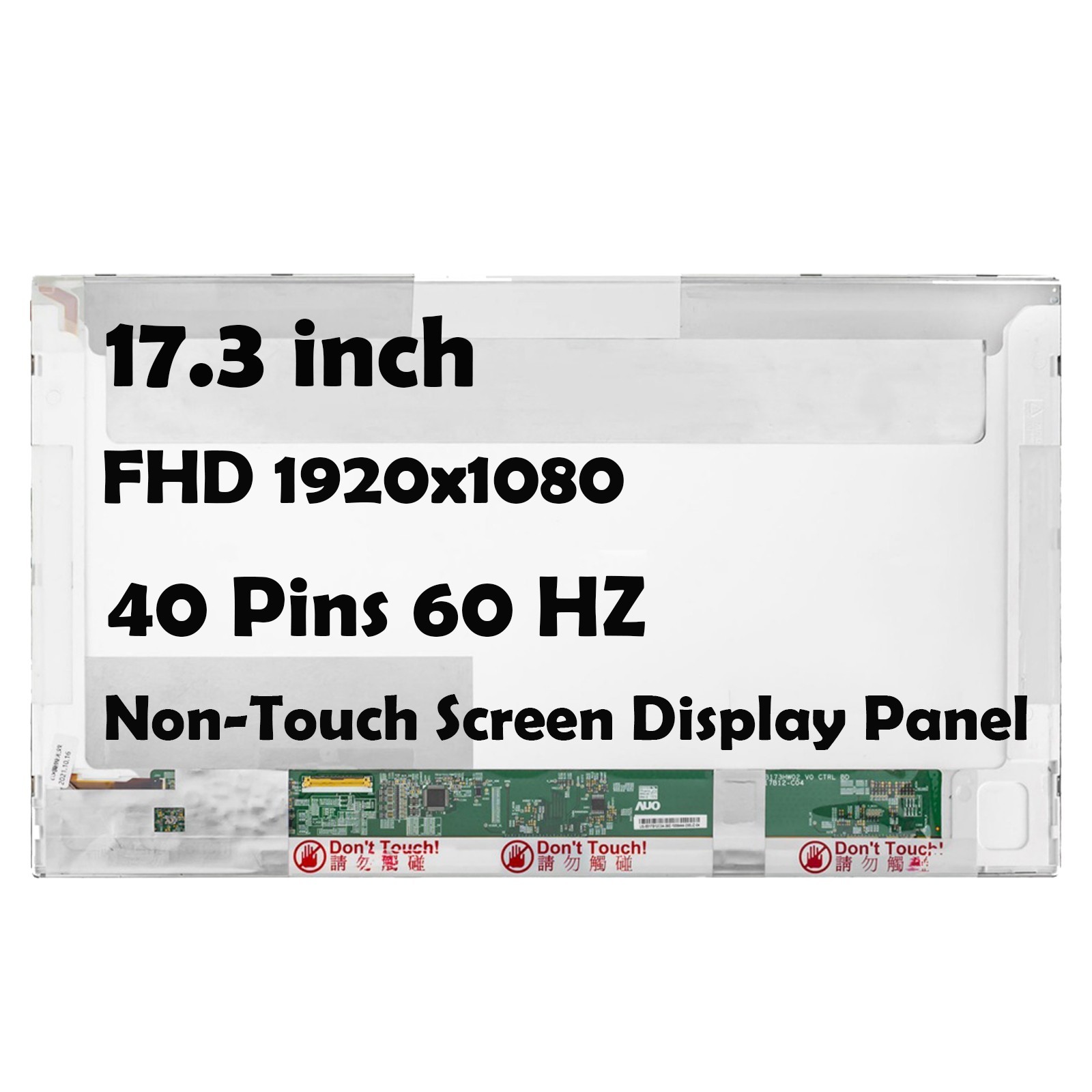 17.3″ for HP 17-J116TX 17-J180CA FHD 40 Pins LCD Non-Touch Screen Display Panel