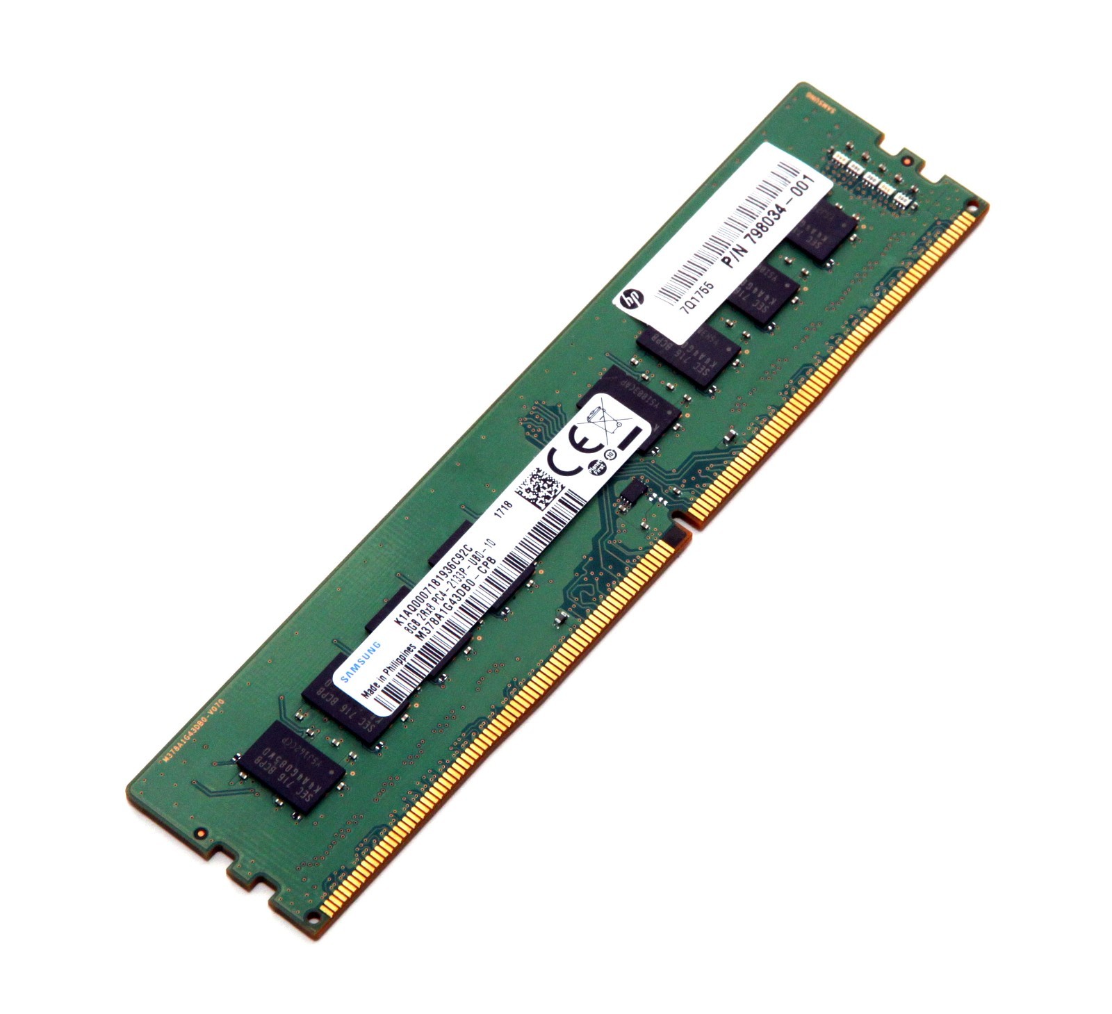 Samsung 8GB DDR4 RAM 2Rx8 PC4-2133P PC4-17000 2133MHz 1.2V M378A1G43DB0-CPB DIMM