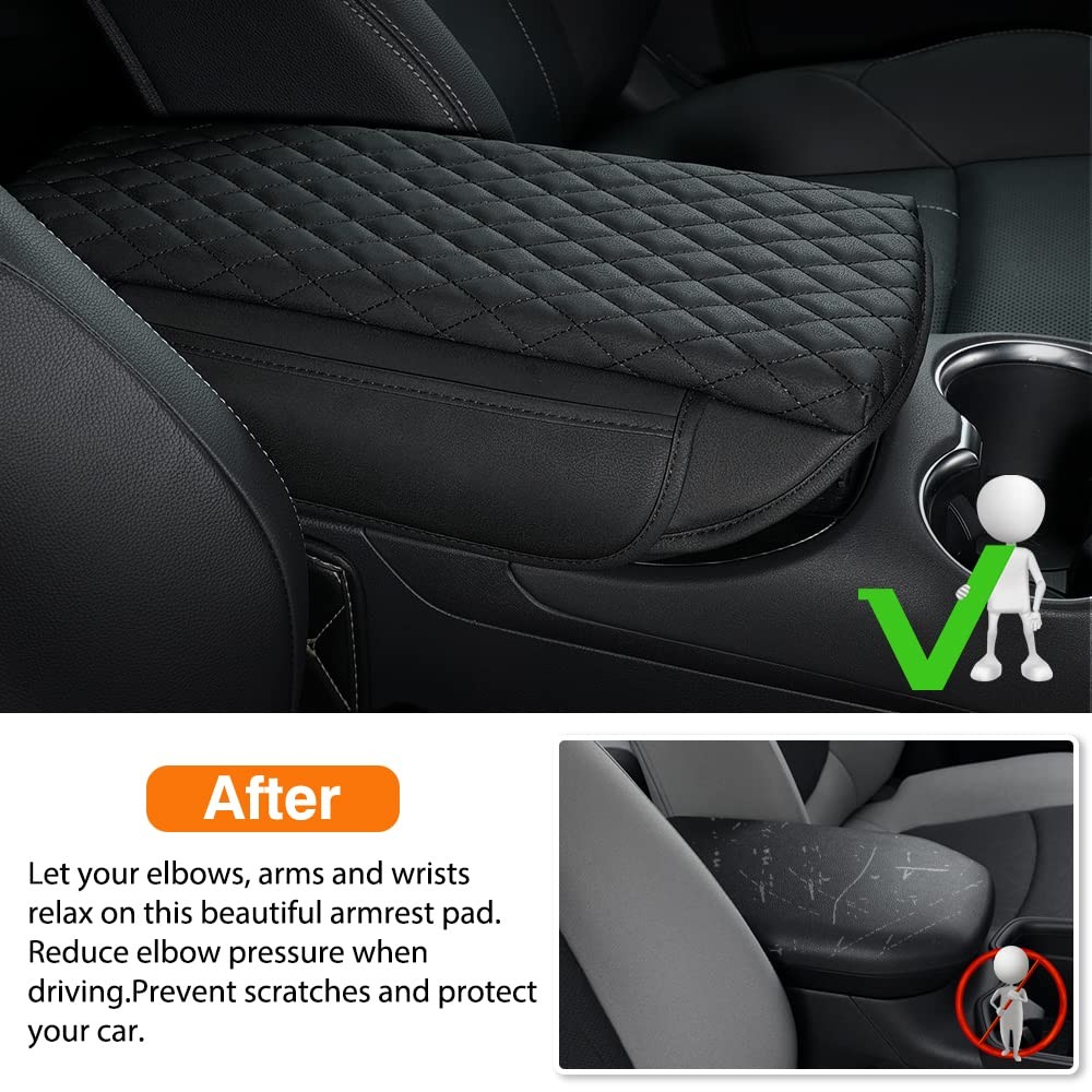 Autorder Center Console Cover for Toyota Venza 2021 2022 2023 2024 Black